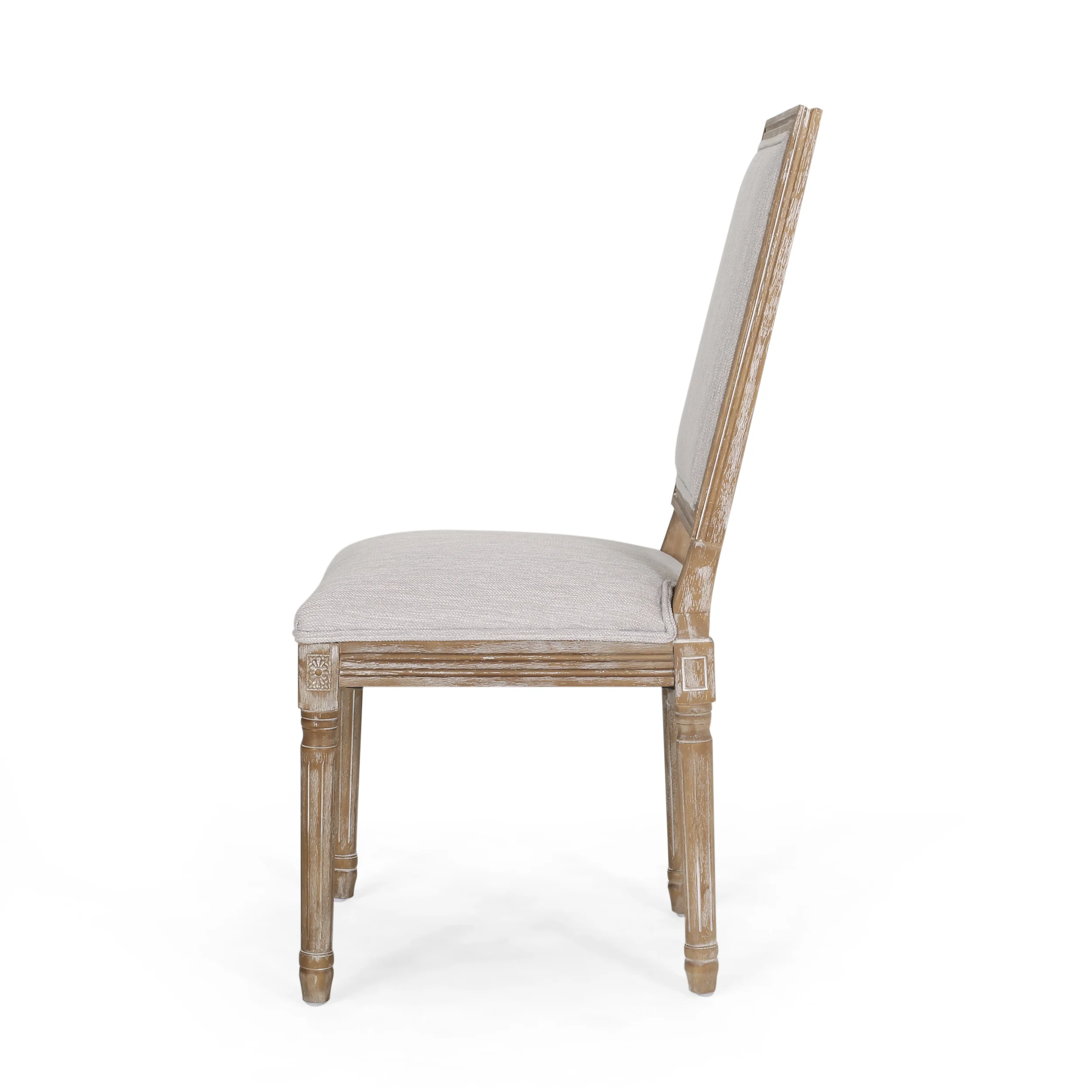 Amy French Country Wood Upholstered Dining Chair, Set of 4 - furnishings
