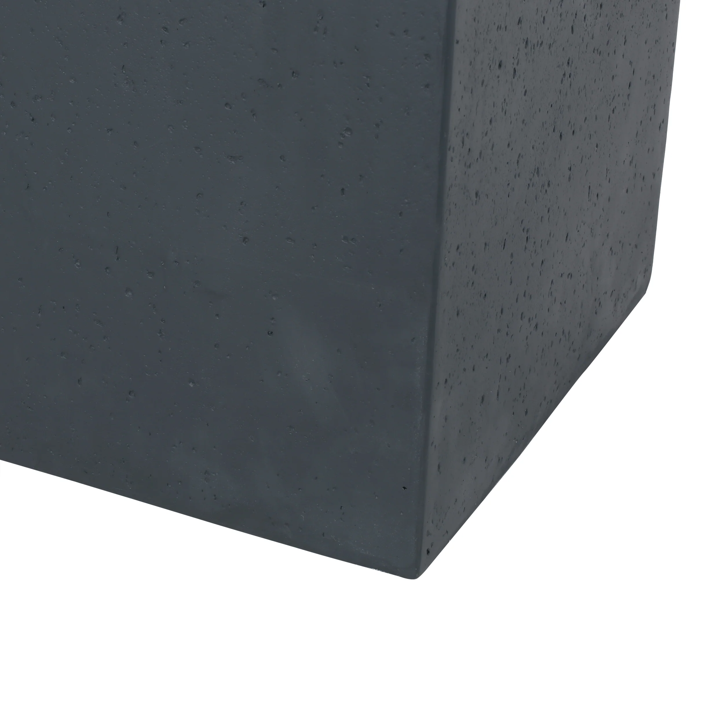 Hearth Outdoor Lightweight Concrete Tank Holder Side Table - furnishings