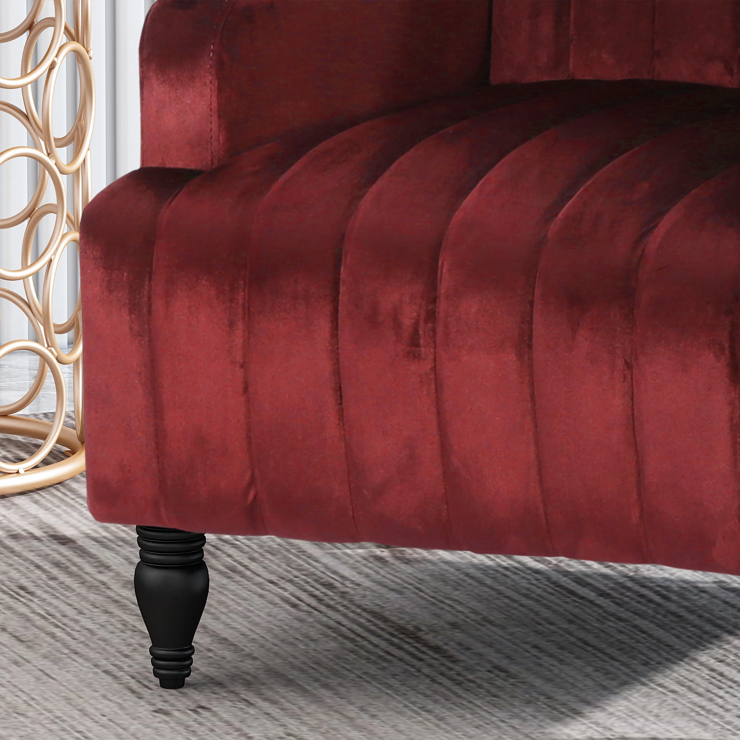 Envy Glam Velvet Club Chair - furnishings