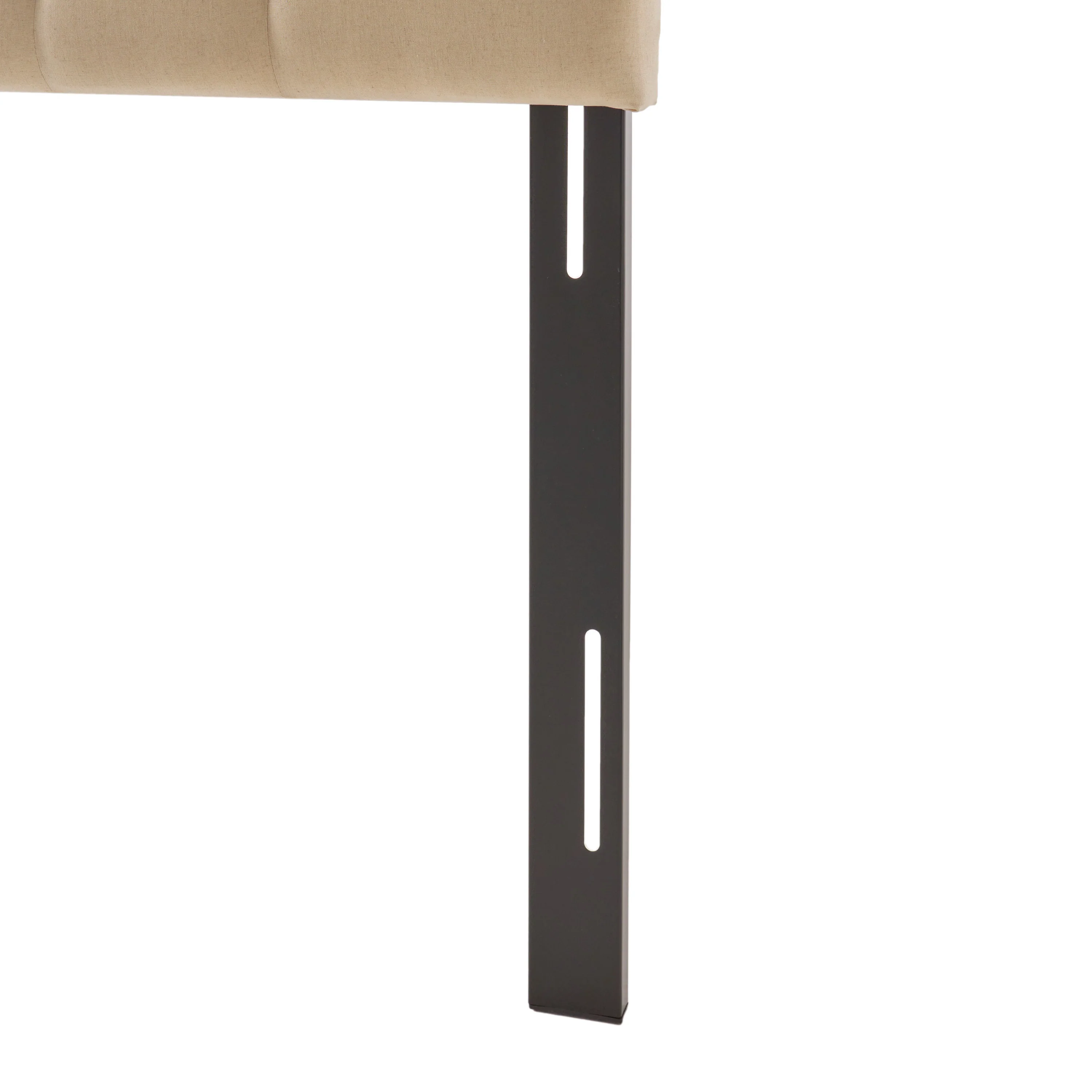 Orlban Contemporary Button Tufted Beige Fabric Queen/Full Headboard - furnishings