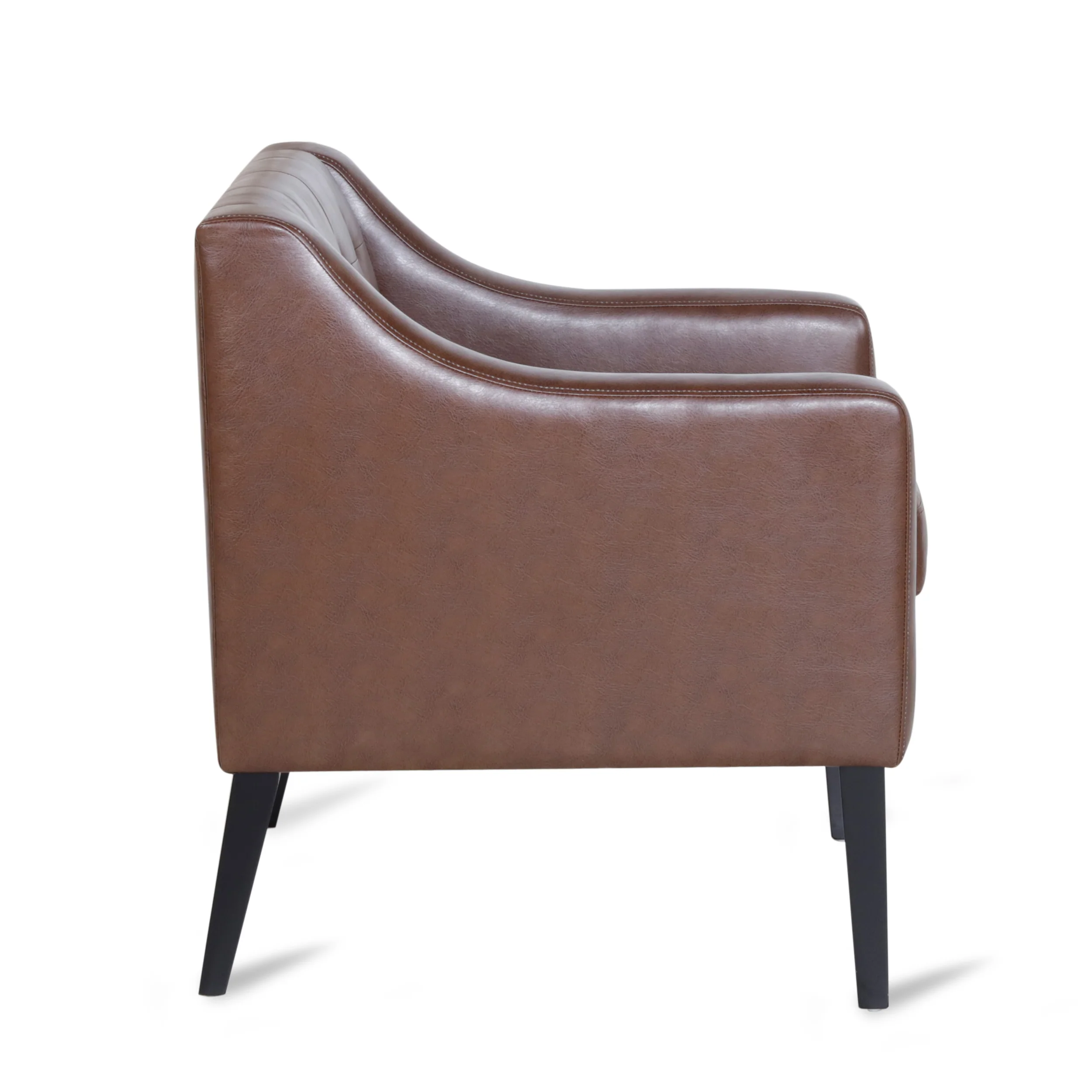 Aragon Contemporary Faux Leather Tufted Accent Chair - furnishings
