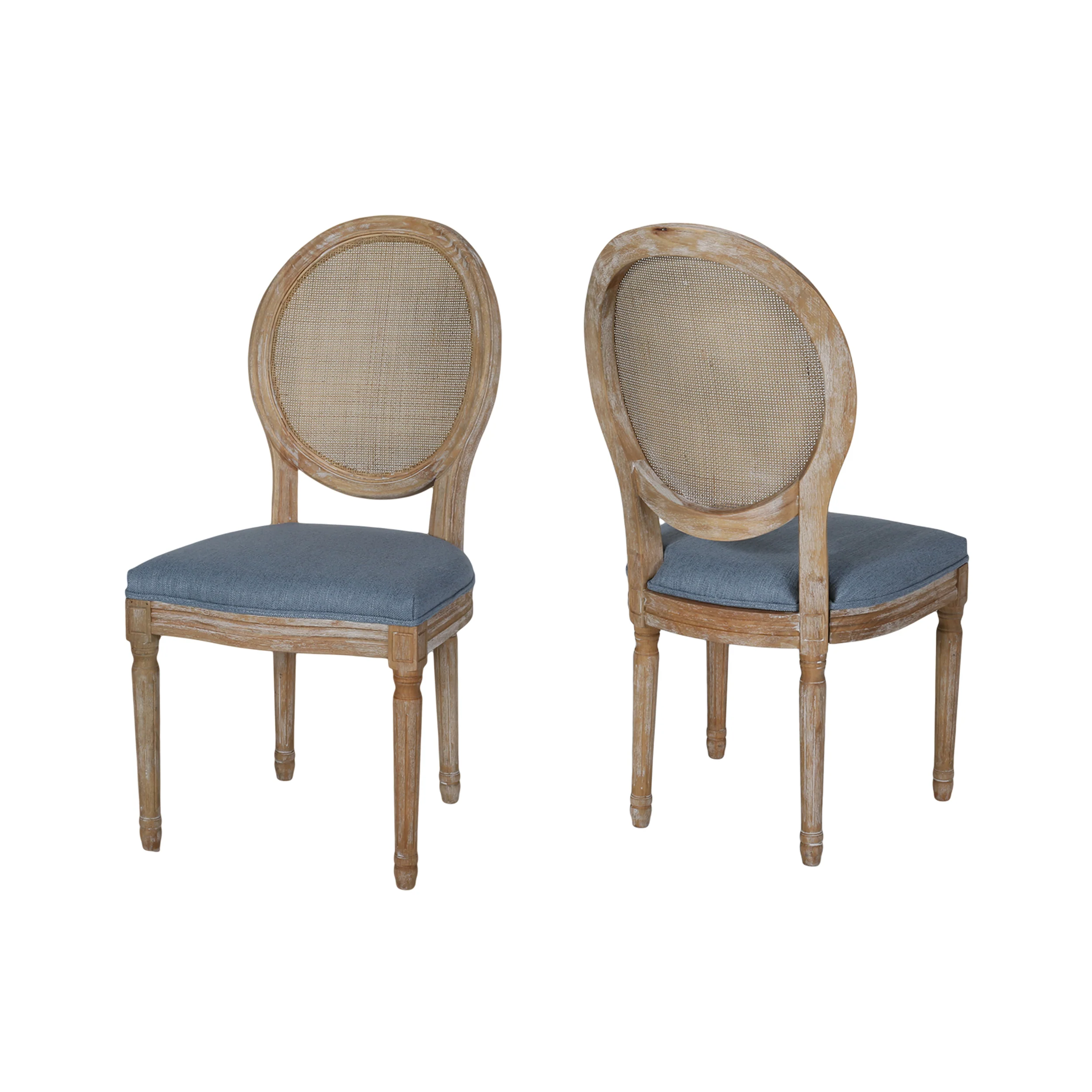 Camilo Oval Cane Back French Style Dining Chair (Set of 2) - furnishings