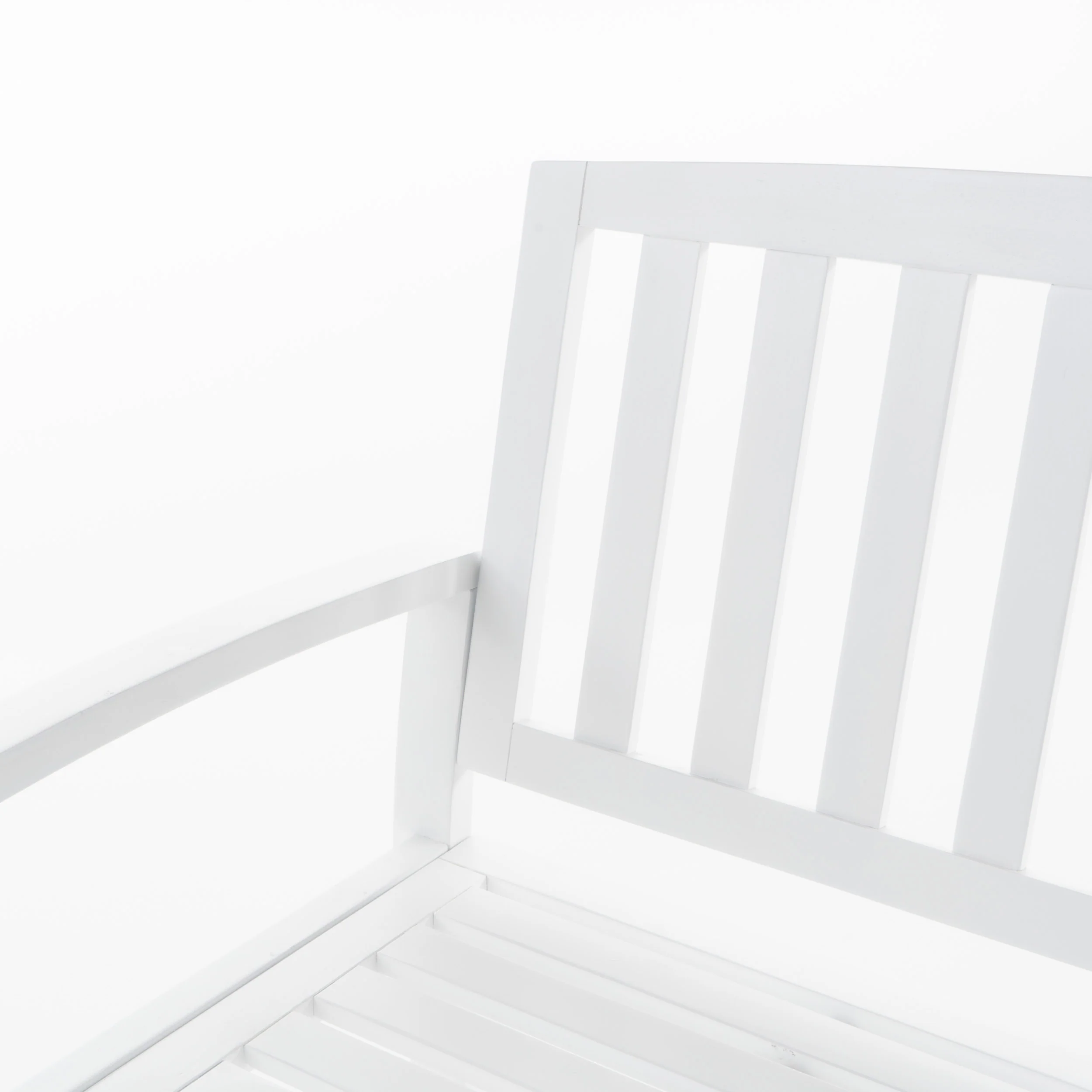 Laguna Outdoor Rustic Acacia Wood Bench with Open Slat Backrest - furnishings