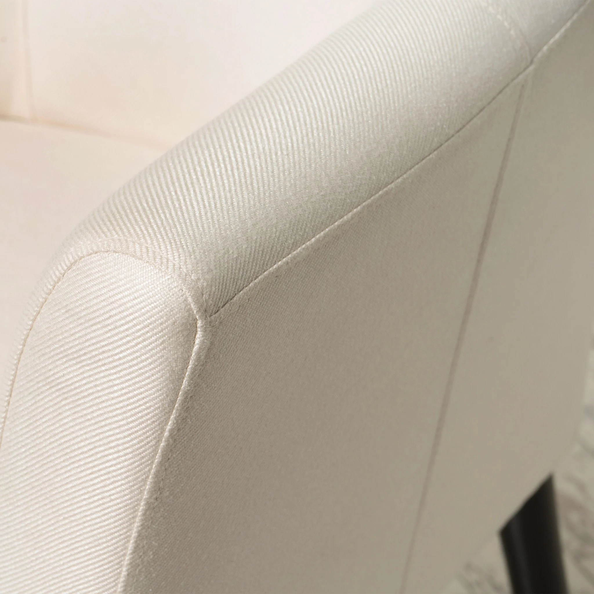 Charmaine Mid-Century Modern Low Back Fabric Accent Chair with Tapered Legs - furnishings