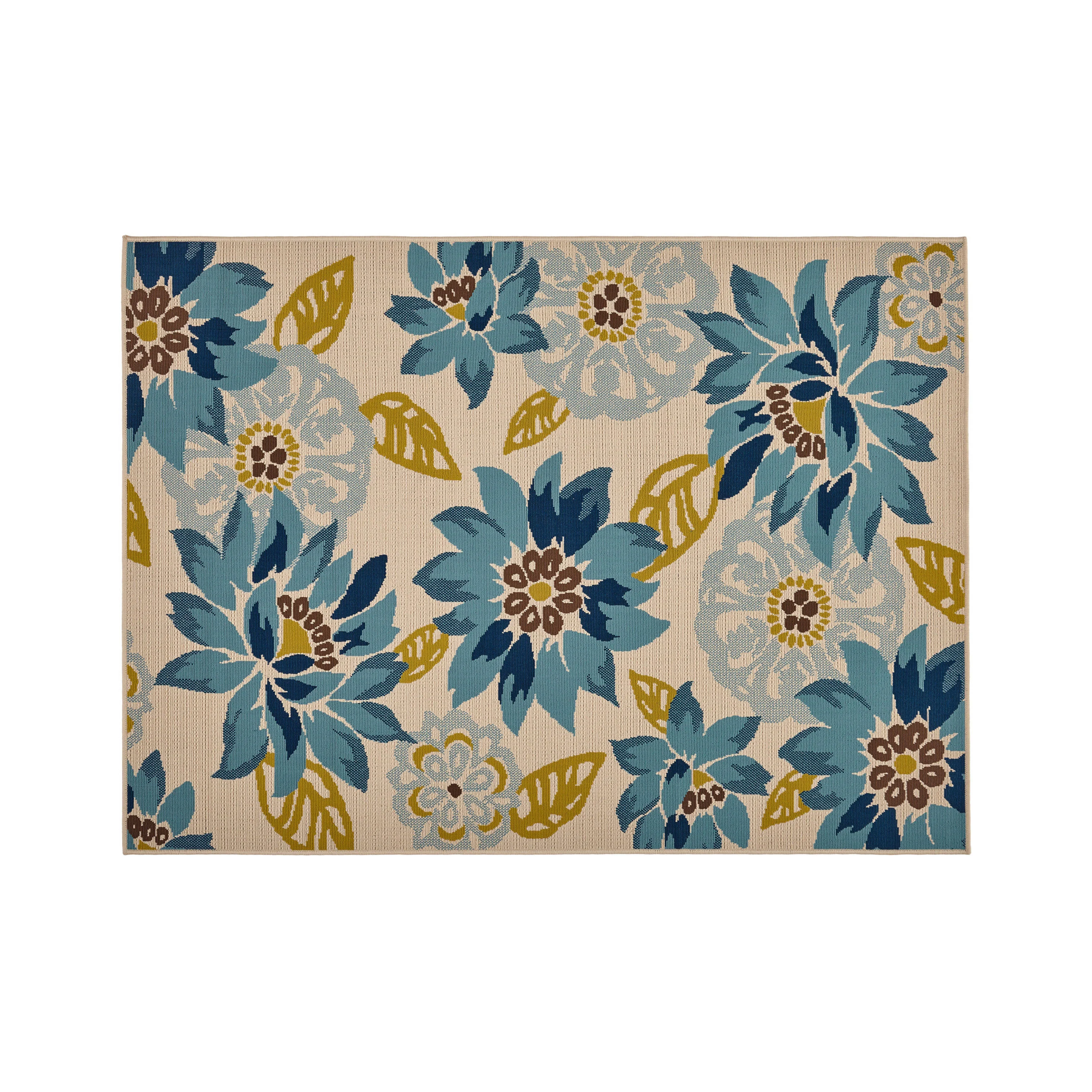 Lilith Outdoor Floral Area Rug - furnishings