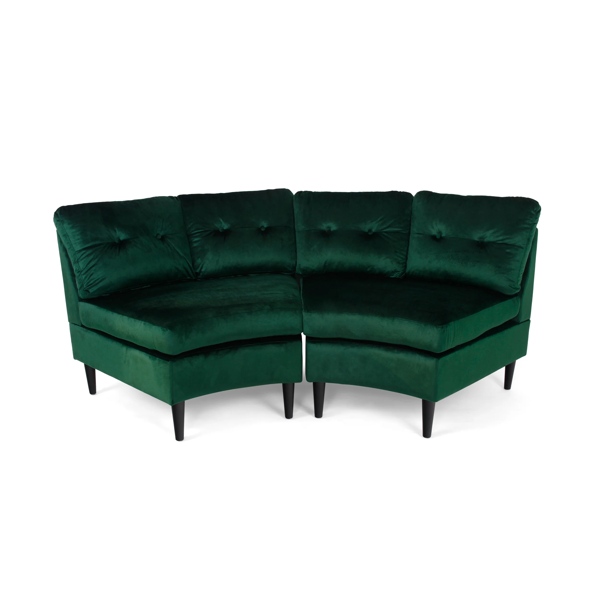 Julian Nora Glam Velvet Modular 2 Seater Sectional - furnishings
