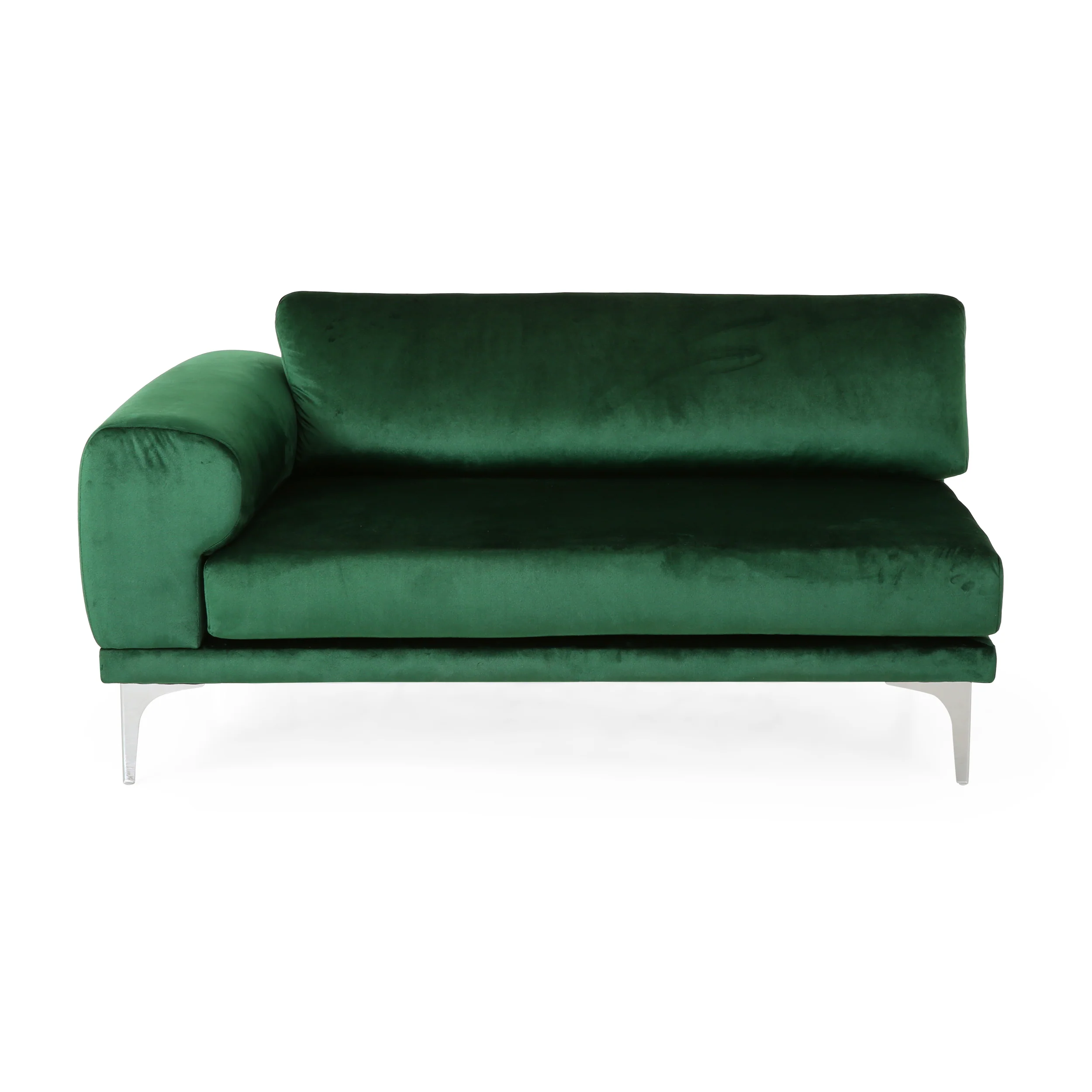 Annagrace Modern Glam 4 Seater Velvet Sofa - furnishings