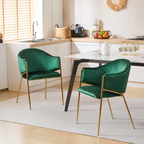 Aspena Modern Upholstered Velvet Dining Chairs - furnishings