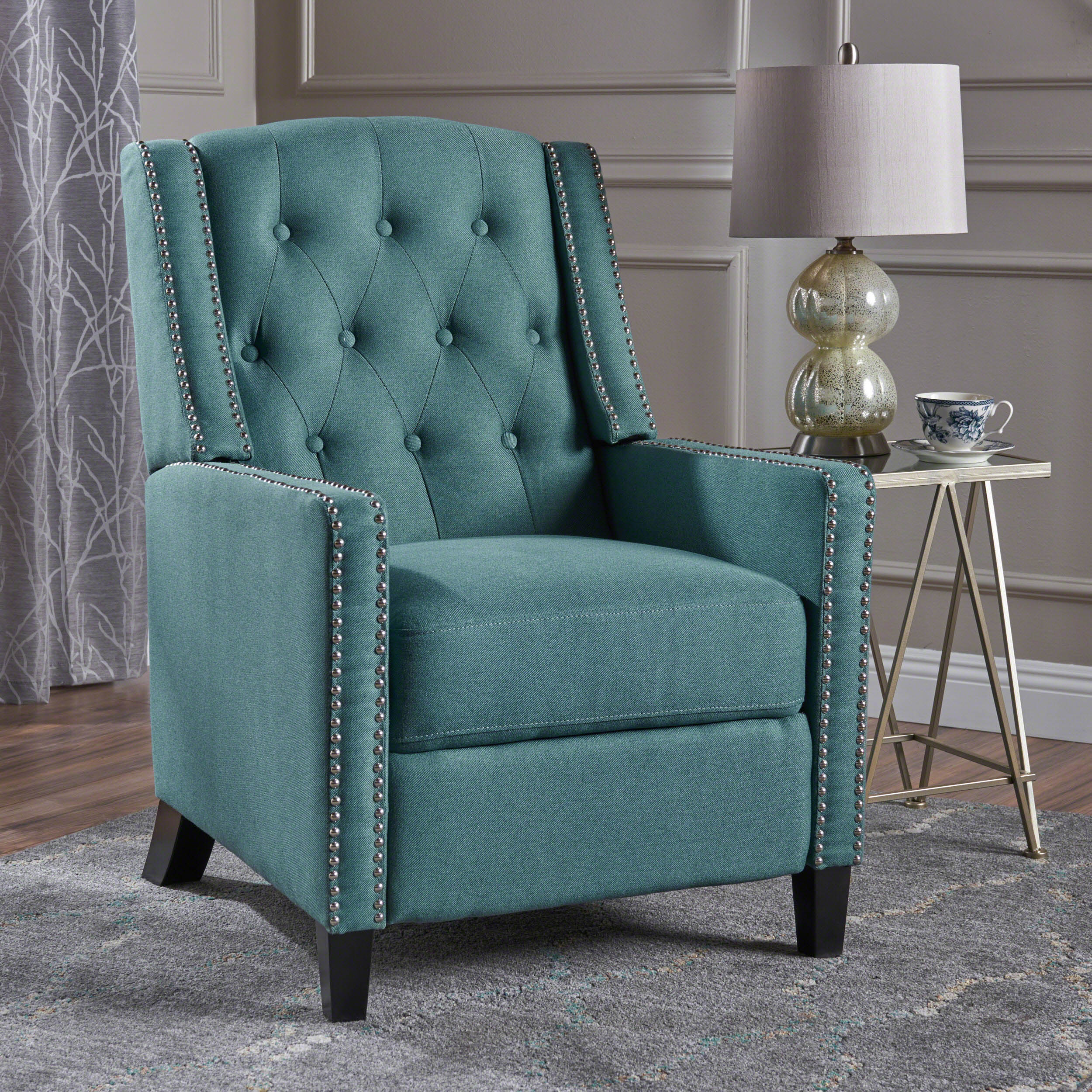 Izaak Tufted Back Fabric Recliner Chair - furnishings