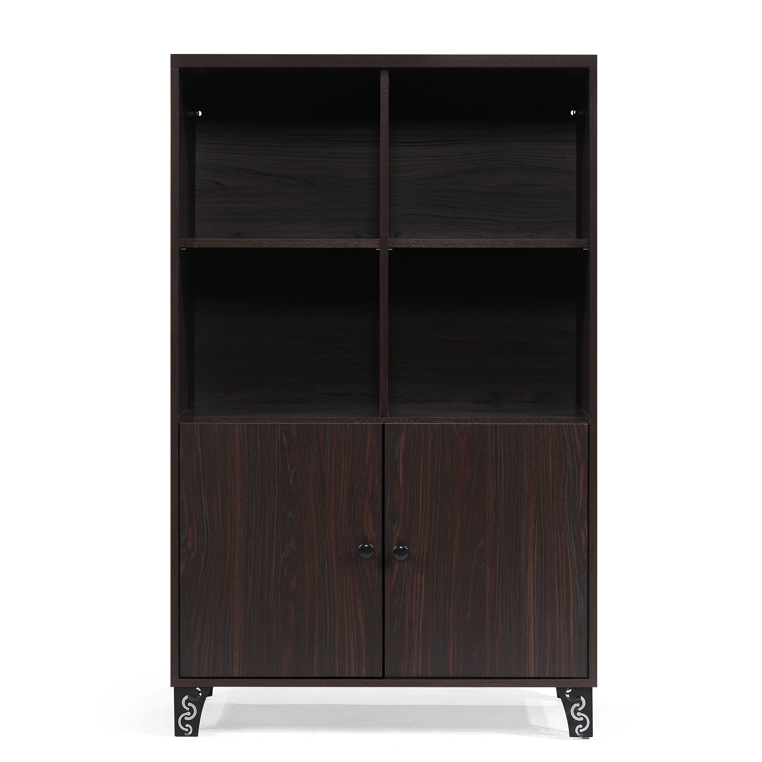 Justina Mid Century Modern Shelf Cabinet - furnishings