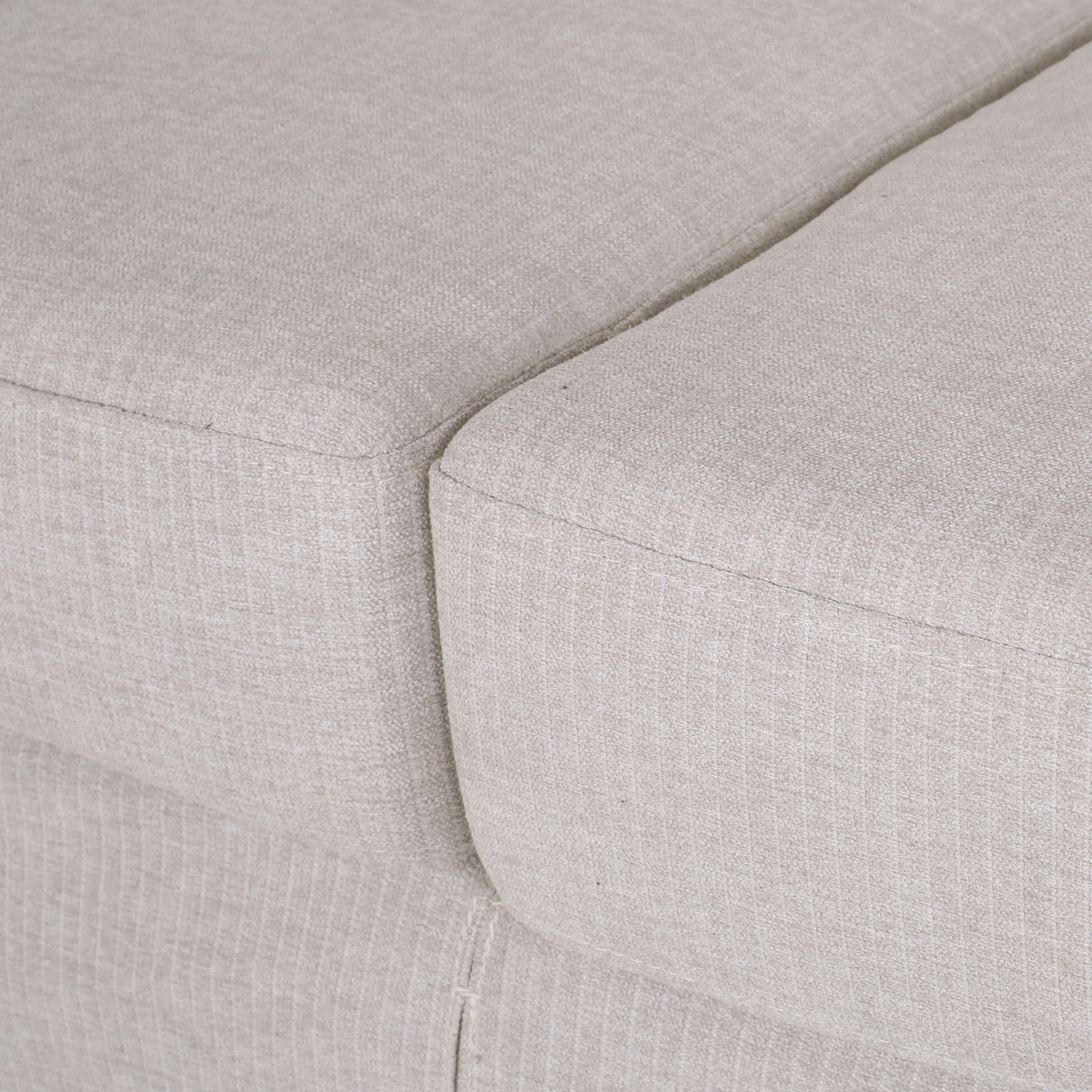 Bainville Contemporary Fabric 3 Seater Sofa with Skirt - furnishings