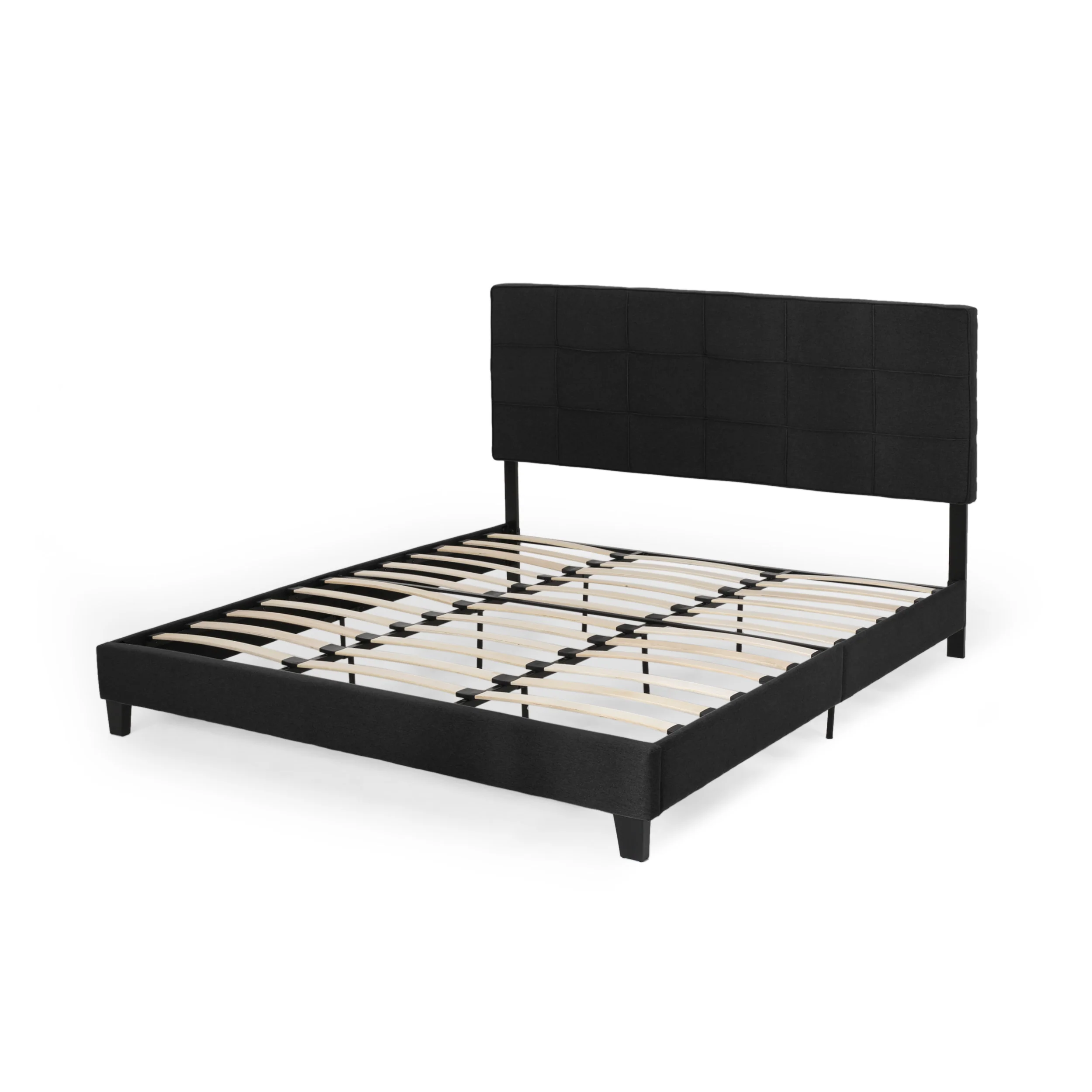 Salome Contemporary Upholstered King Bed Platform - furnishings