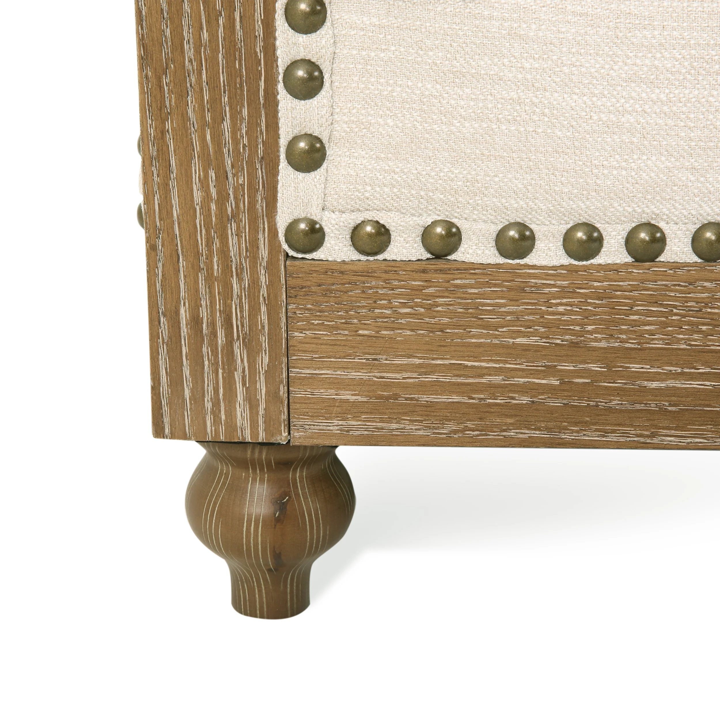 Alejandro Chesterfield Tufted Fabric 5 Seater Sectional Sofa with Nailhead Trim - furnishings
