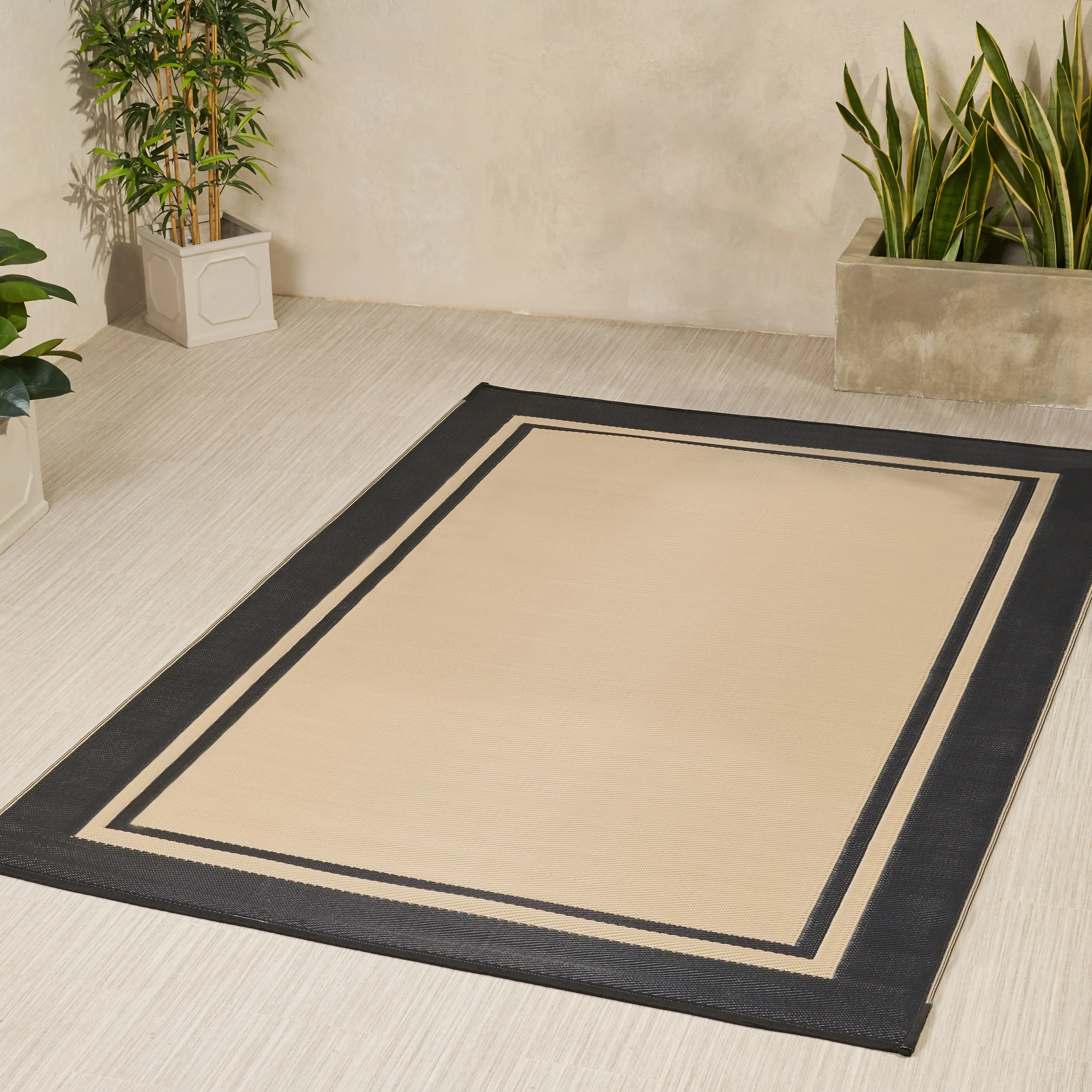 Jamir Outdoor Outdoor Modern Scatter Rug - furnishings