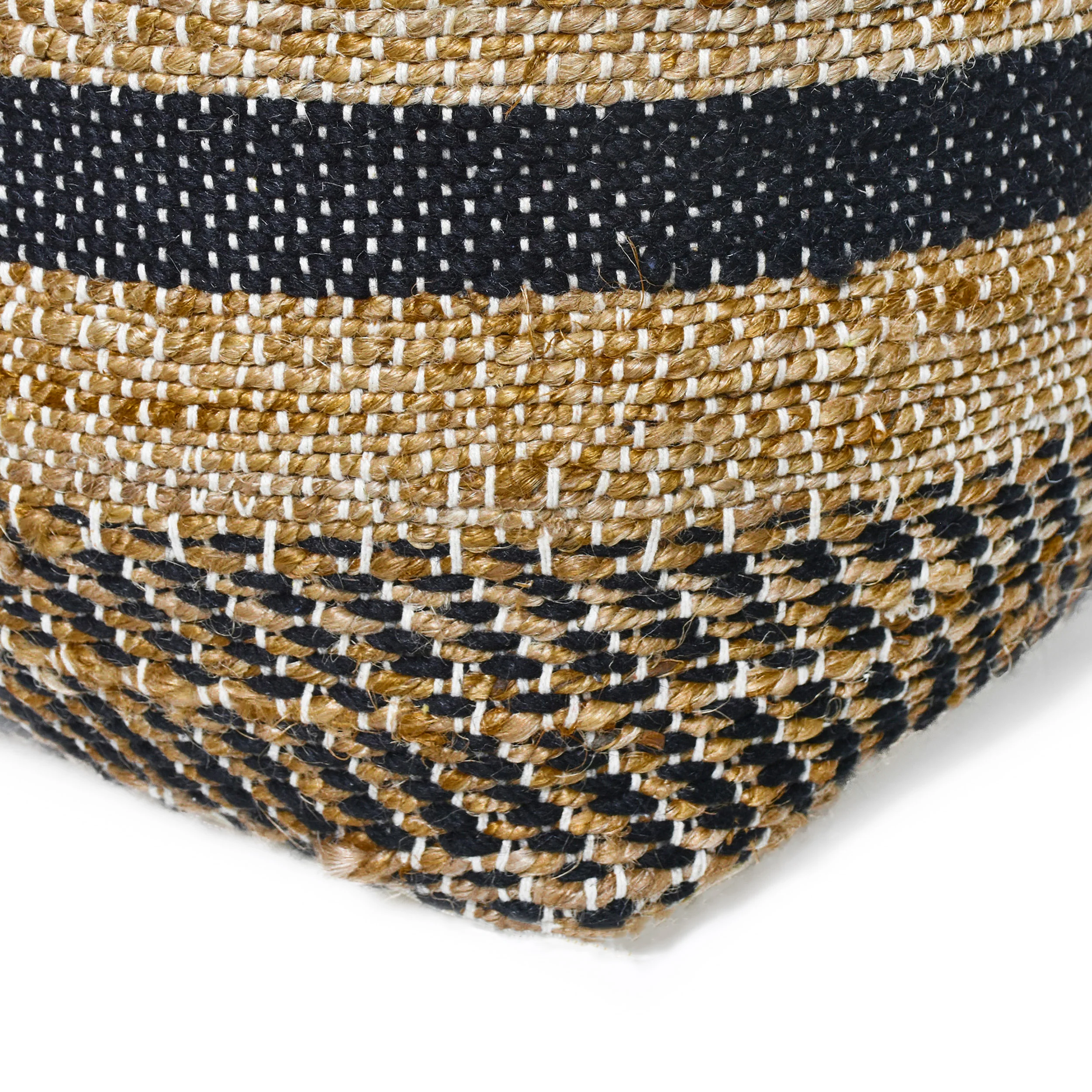 Lola Boho Handcrafted Fabric Cube Pouf - furnishings