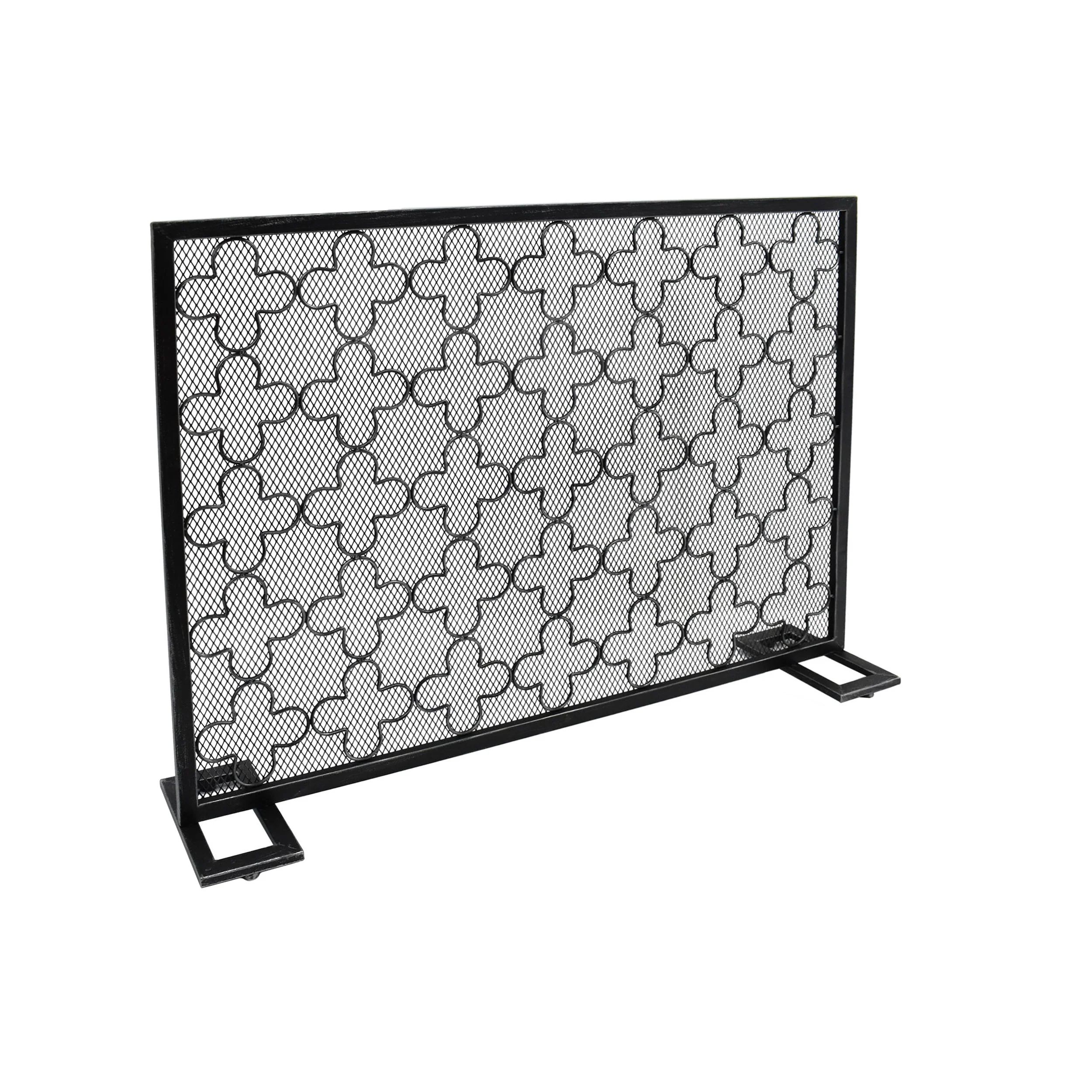 Uriah Modern Single PanelIron Firescreen - furnishings