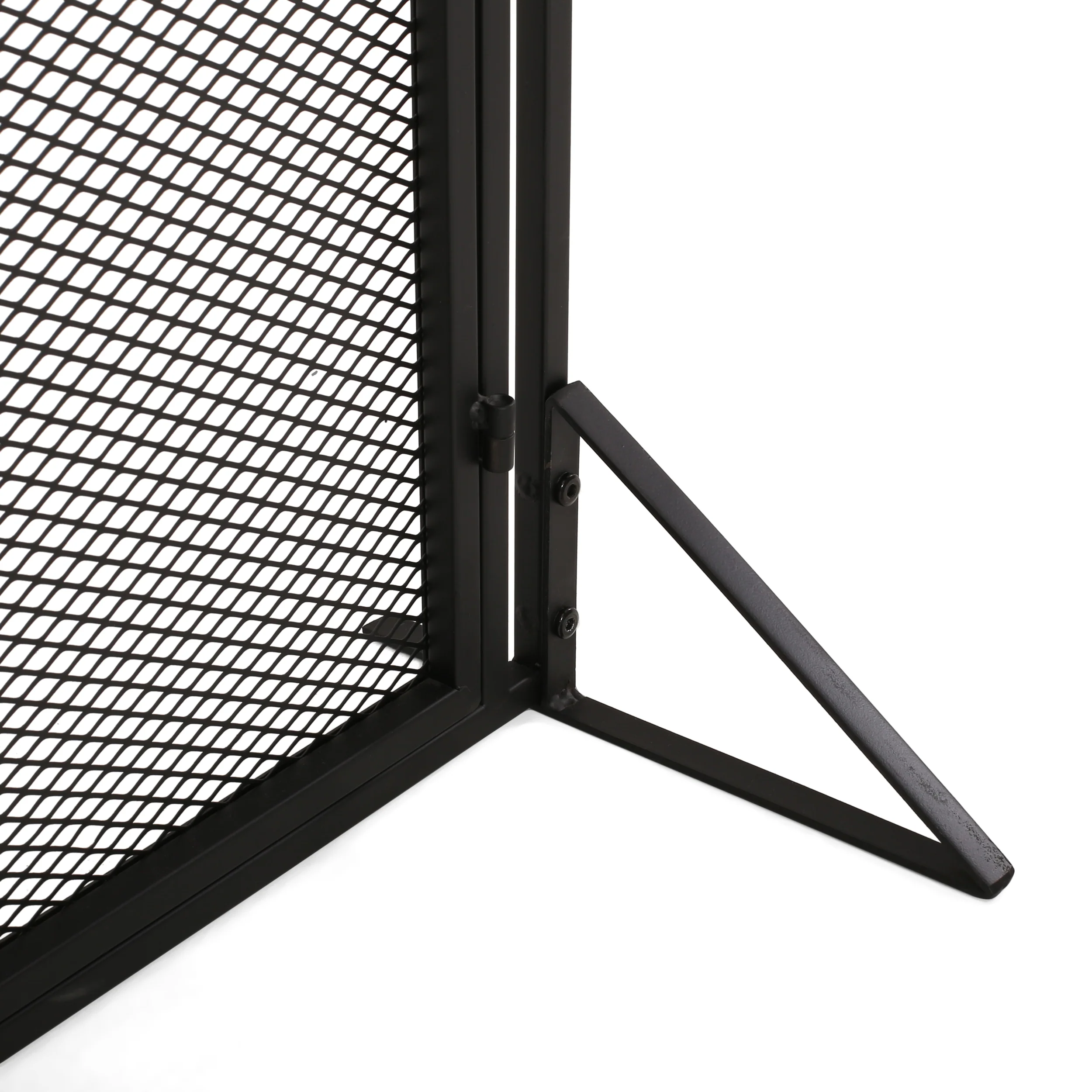 Kolten Modern Iron Fireplace Screen - furnishings