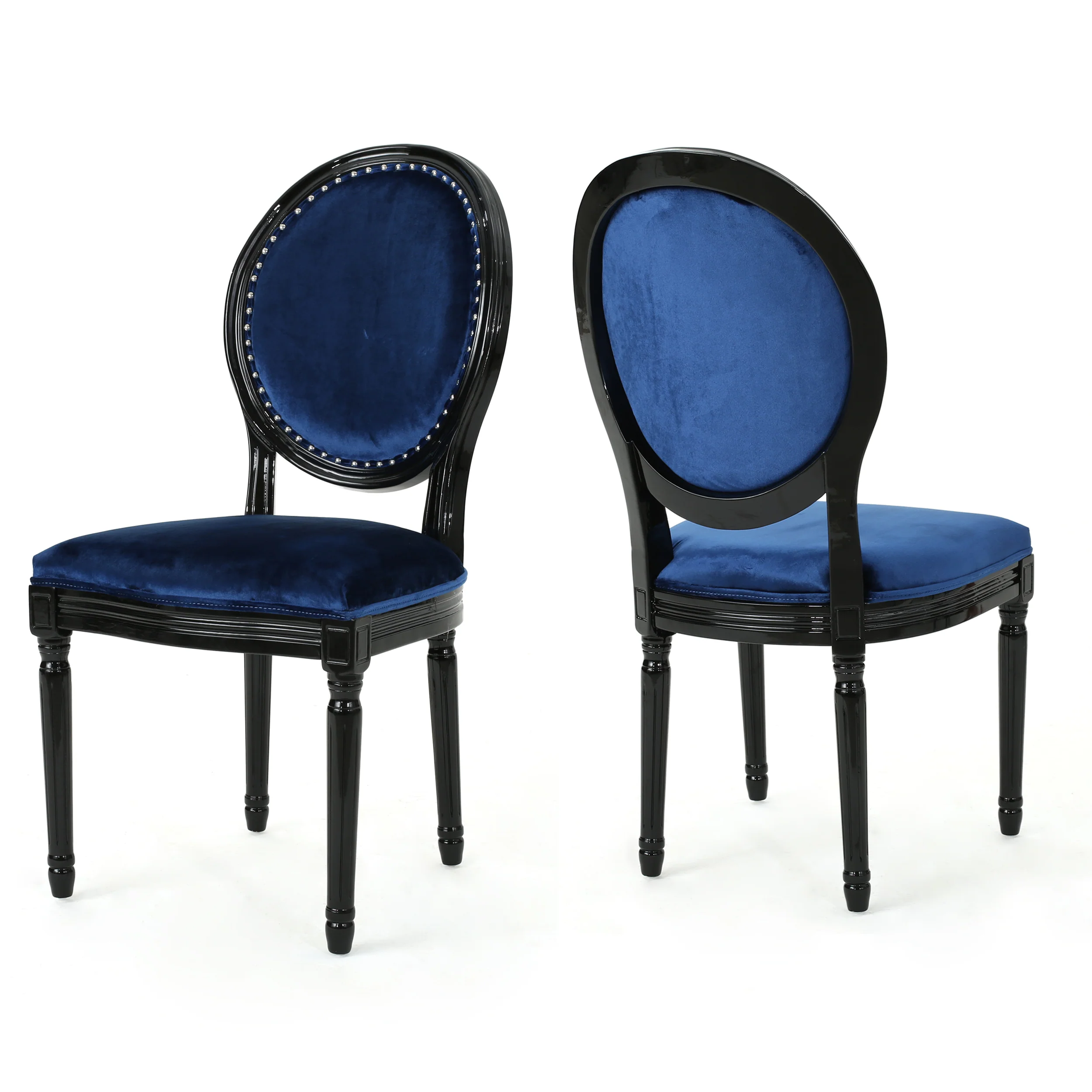 Landon Traditional New Velvet Dining Chairs (Set of 2) - furnishings