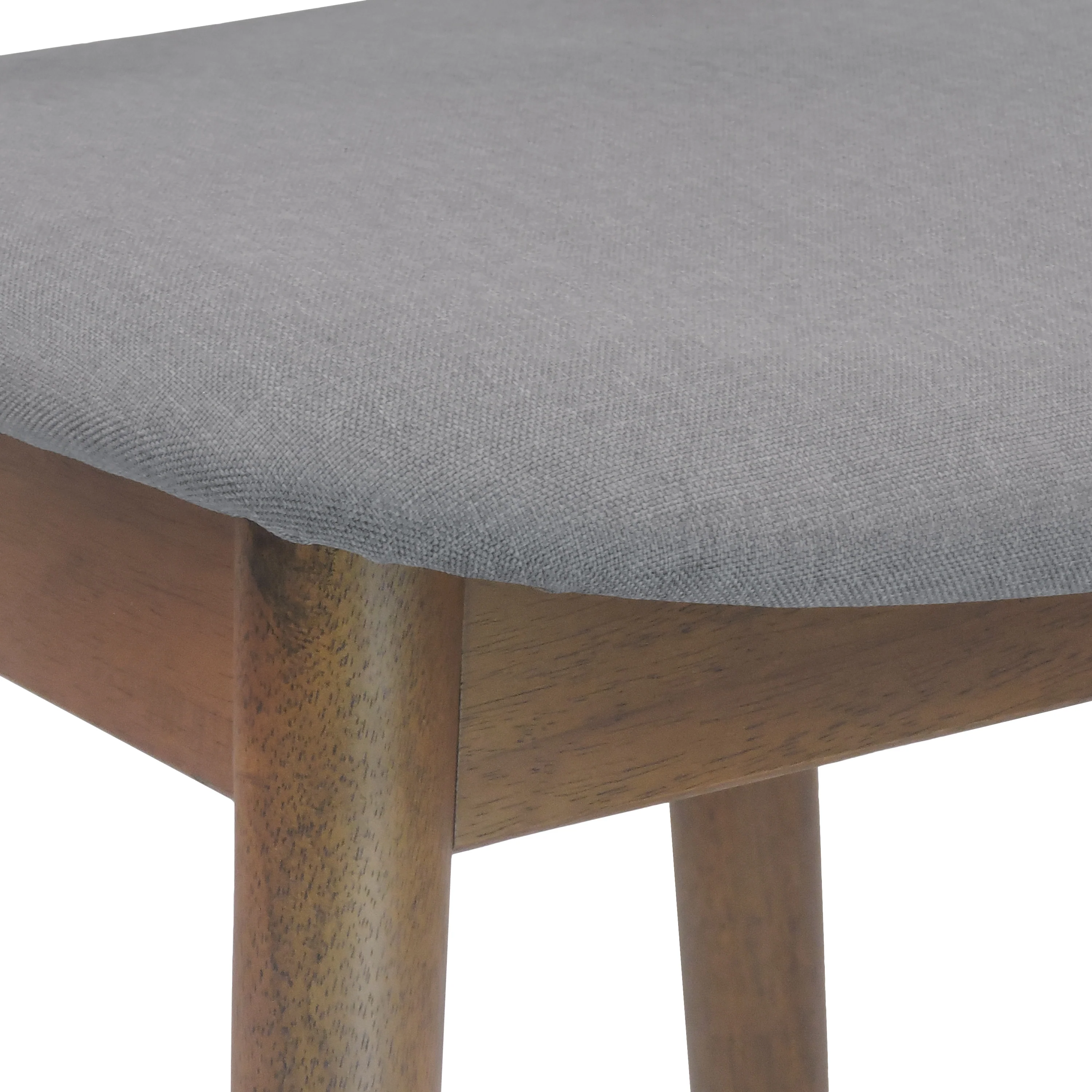 Annett Mid Century Modern Fabric Upholstered Wood 24.5 Inch Counter Stools (Set of 2) - furnishings