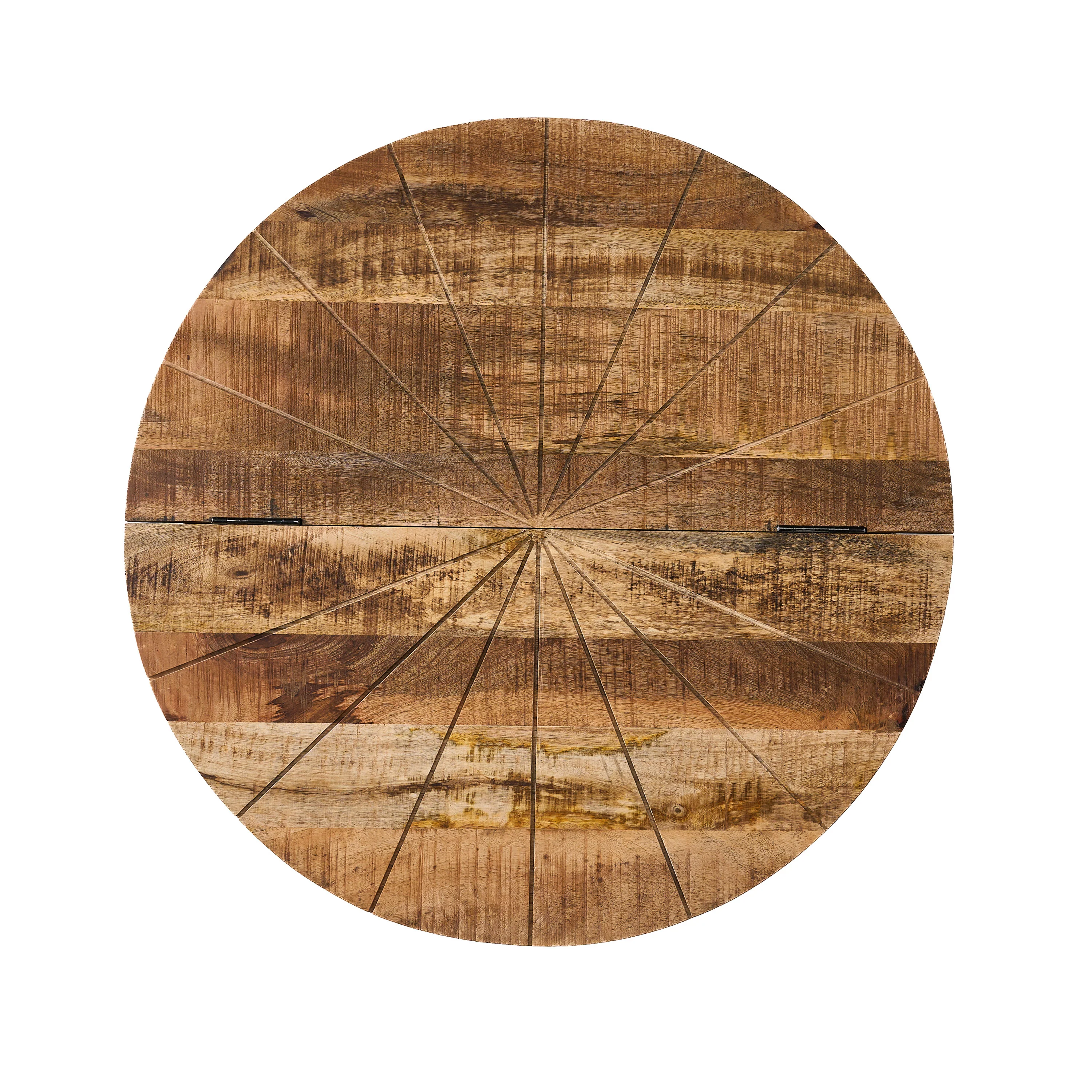 Absecon Handcrafted Boho Mango Wood and Iron Accent Table - furnishings