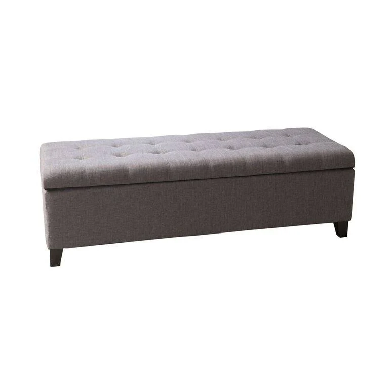 Sterling Fabric Tufted Storage Ottoman - furnishings