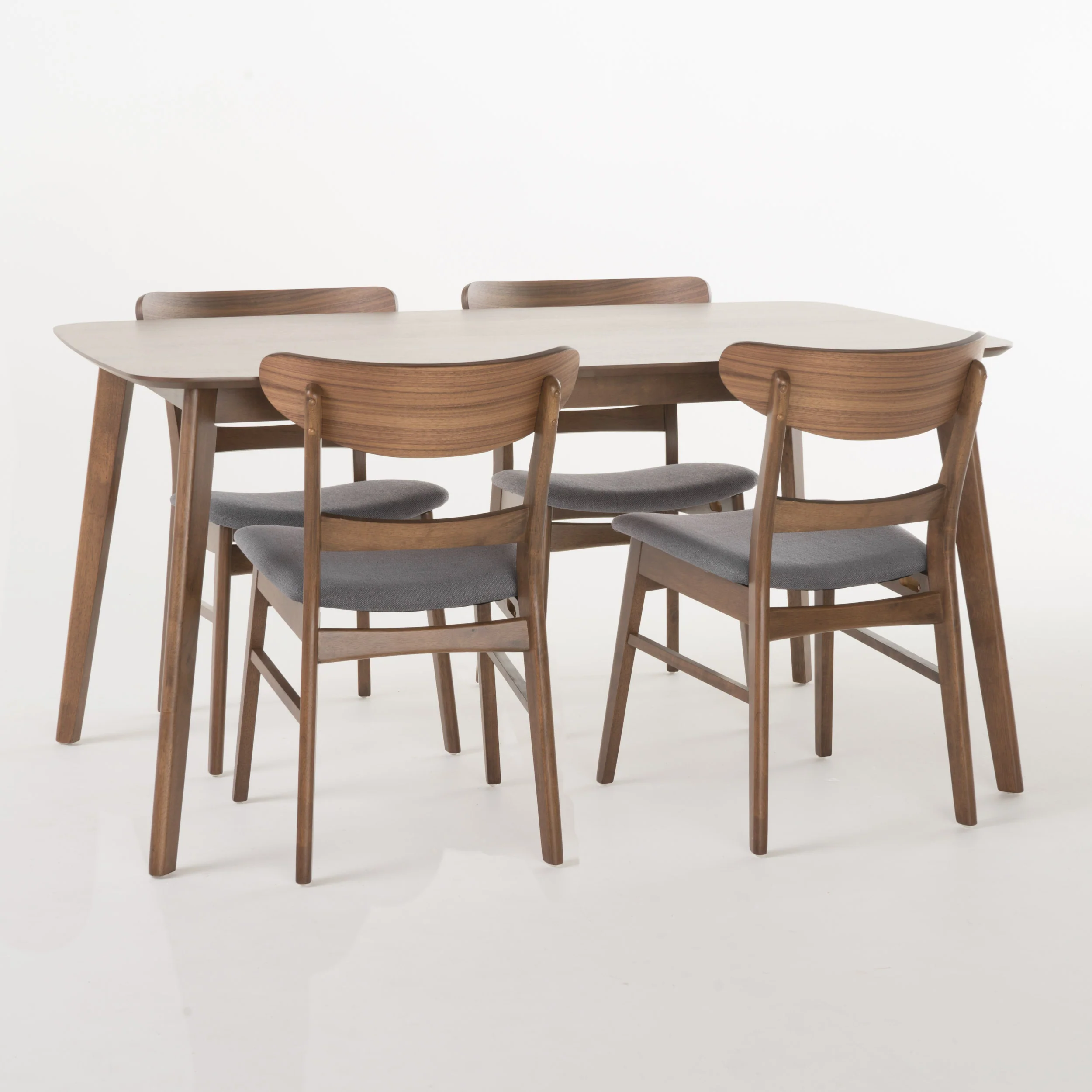 Helen Mid-Century Modern 5 Piece Dining Set - furnishings