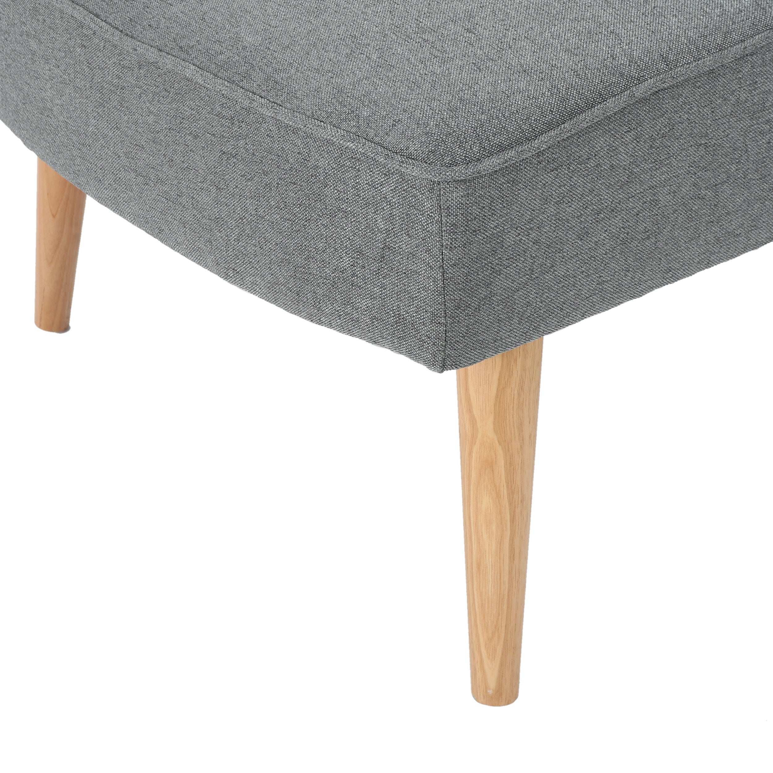 Jolie Mid Century Modern Fabric Chaise Lounge - furnishings