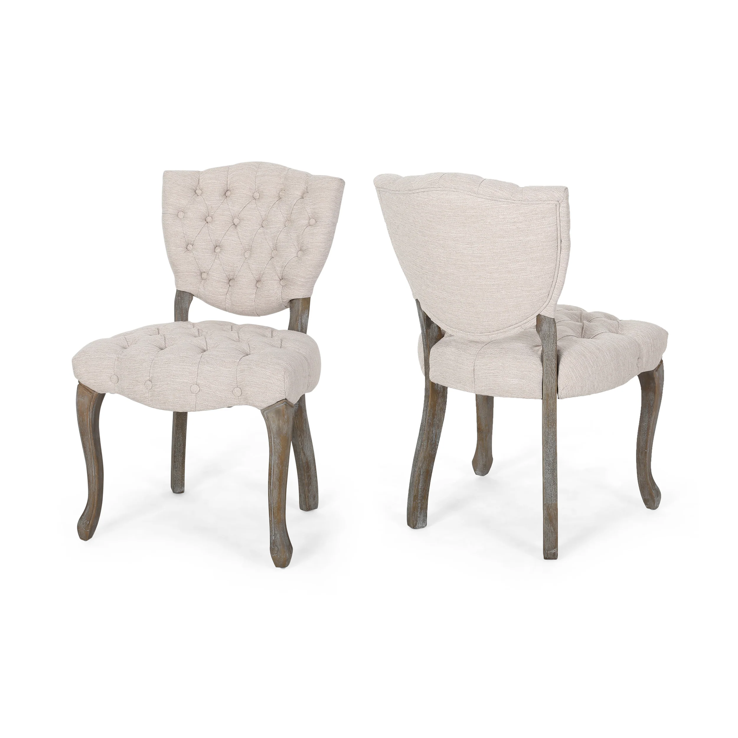 Case Tufted Dining Chair with Cabriole Legs (Set of 2) - furnishings