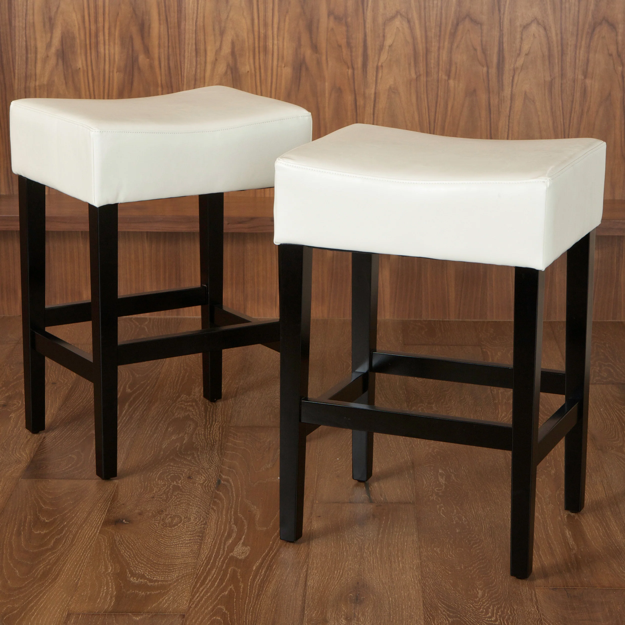 Duff 26-Inch Backless Leather Counter Stools (Set of 2) - furnishings