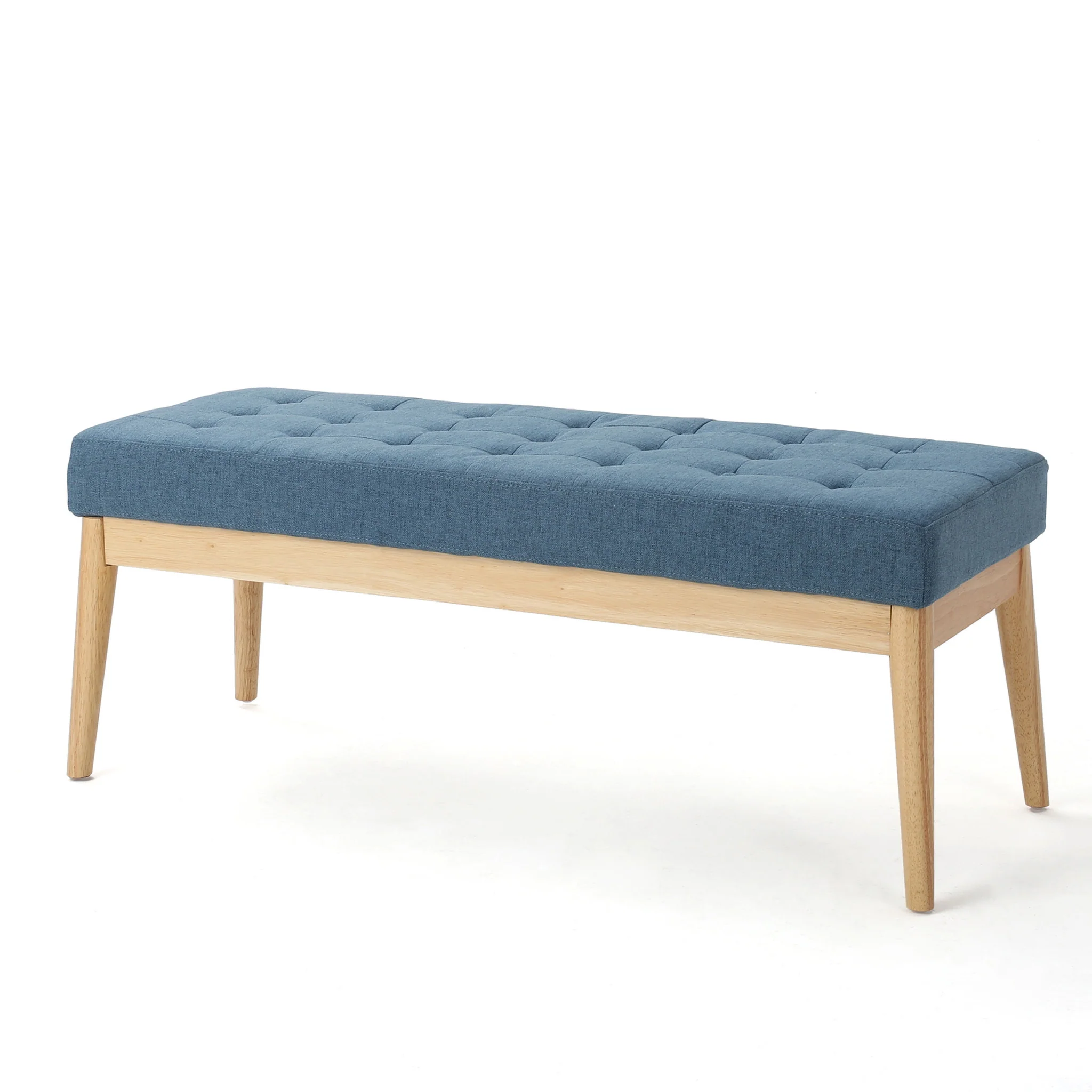 Anglo Modern Mid-Century Fabric Bench - furnishings