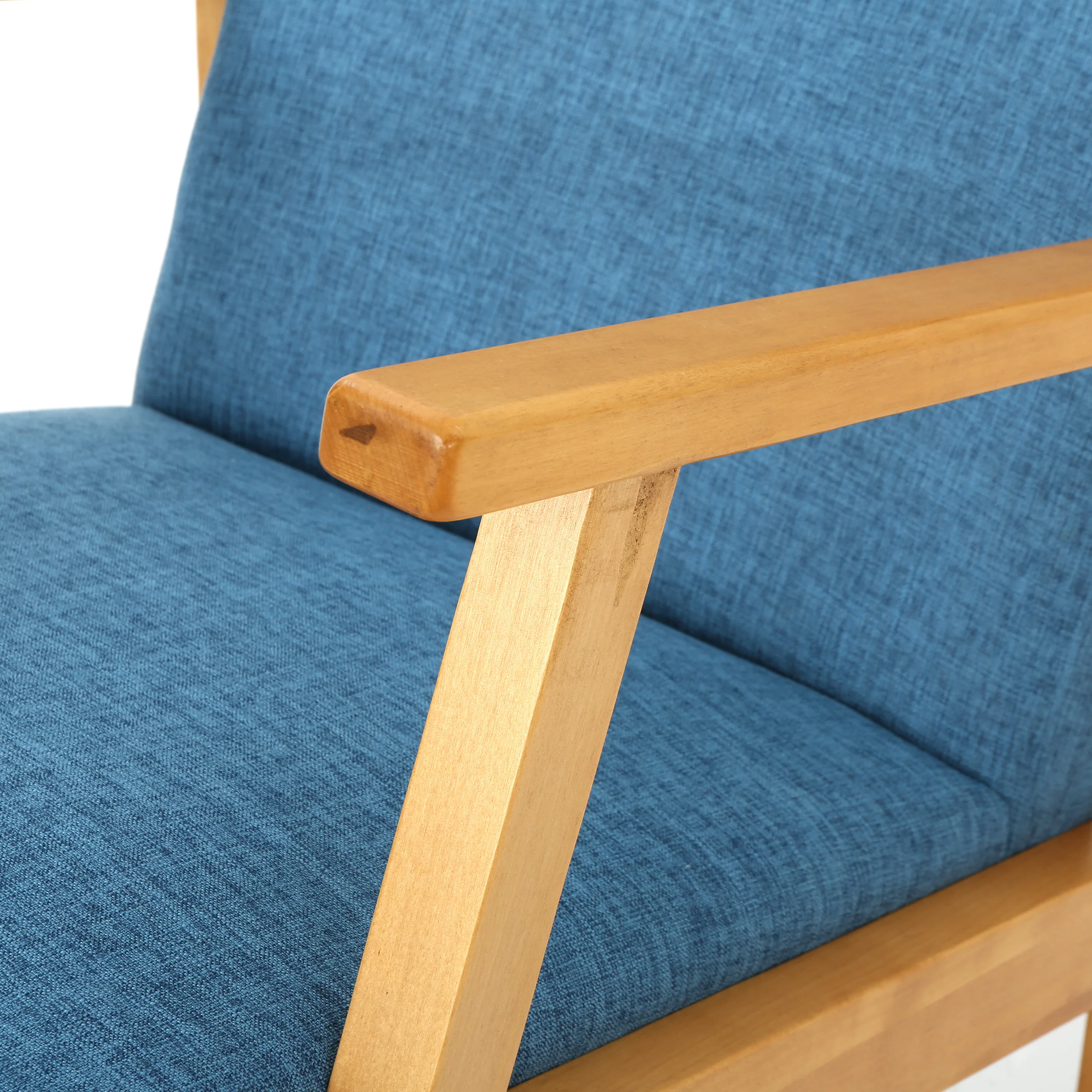 Hank Mid Century Modern Fabric Rocking Chair - furnishings