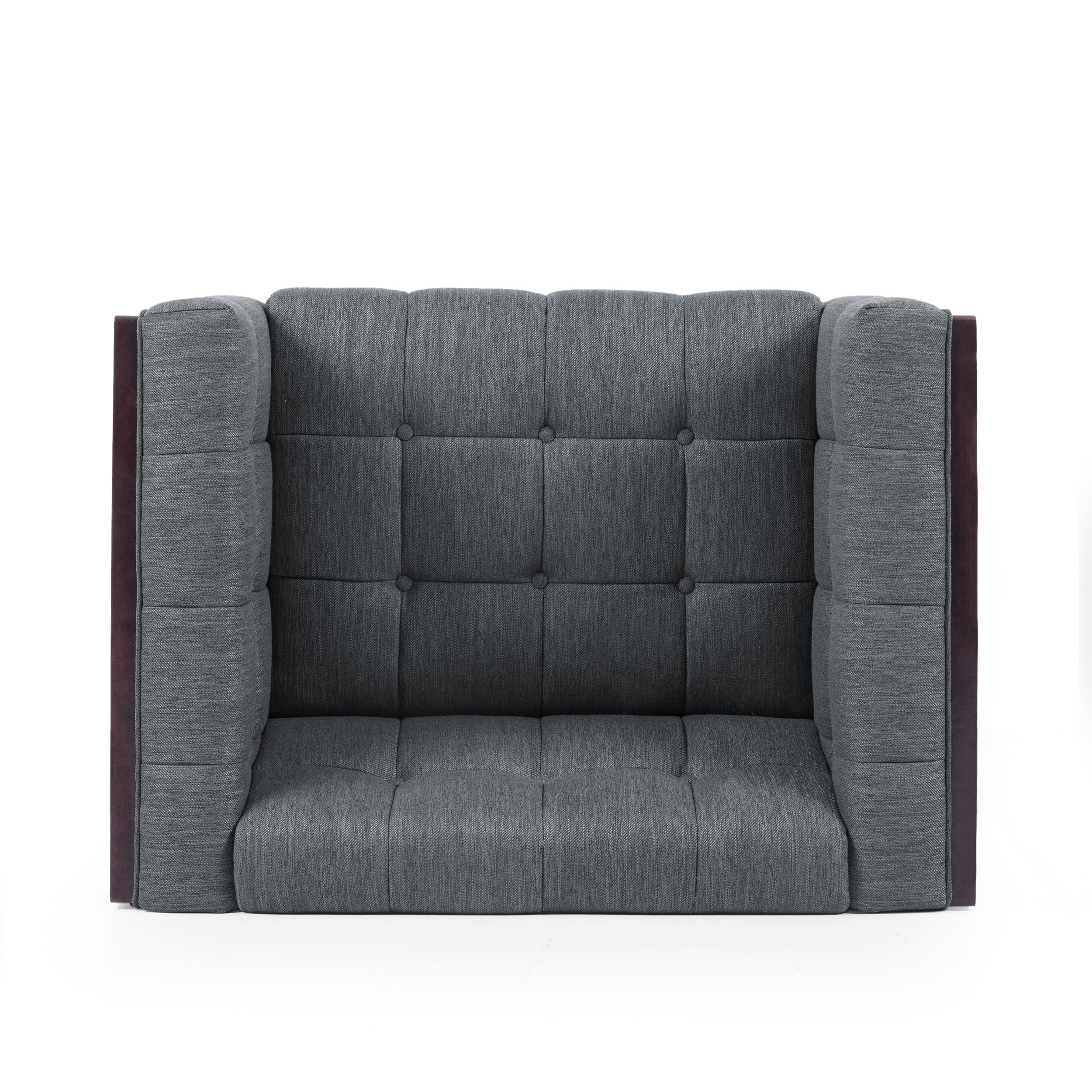 Croton Contemporary Tufted Club Chairs, Set of 2 - furnishings