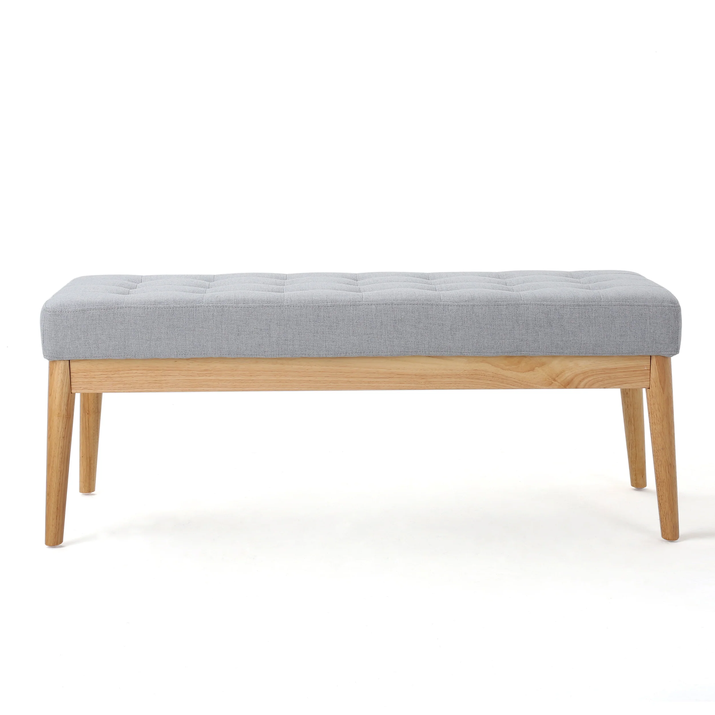 Anglo Modern Mid-Century Fabric Bench - furnishings