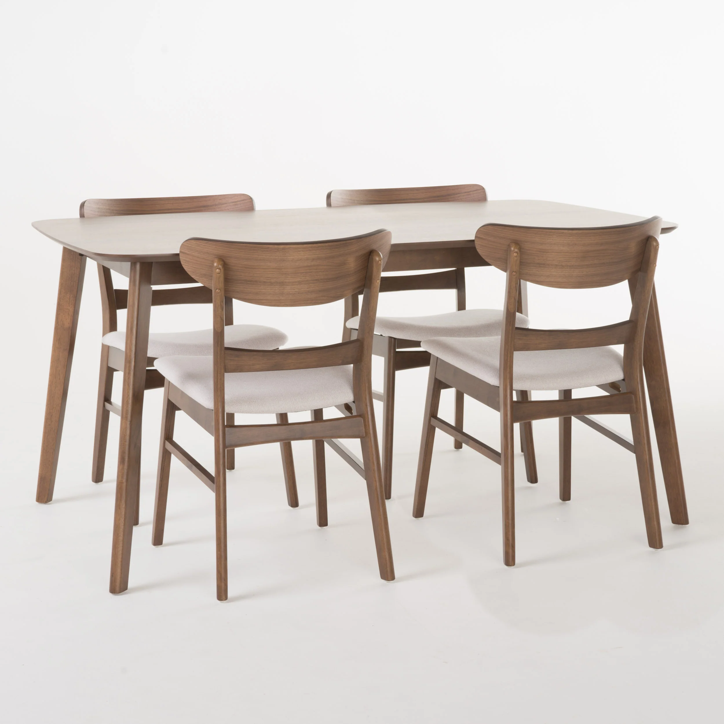 Helen Mid-Century Modern 5 Piece Dining Set - furnishings
