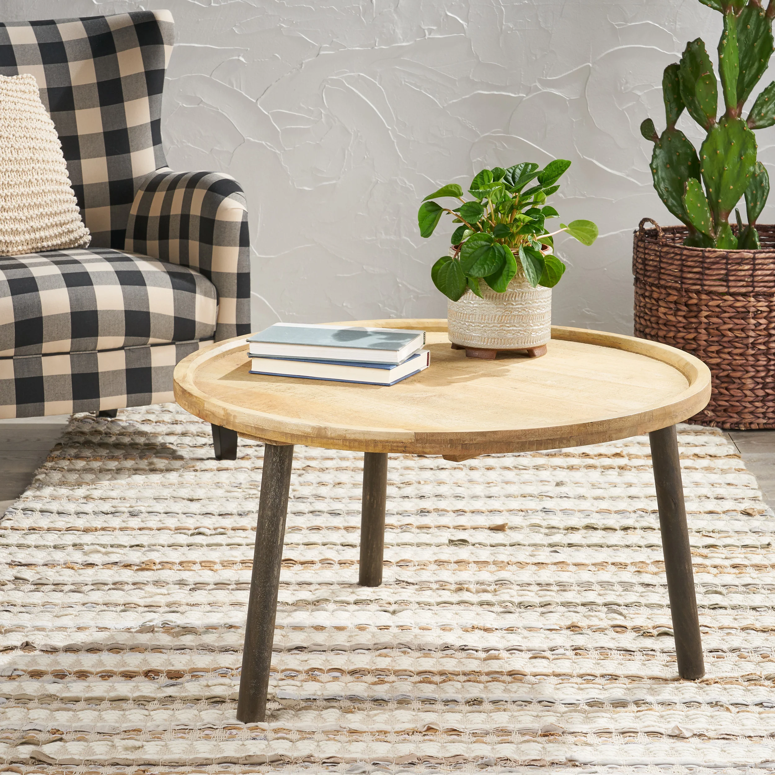 Merry Round Mango Wood Coffee Table - furnishings