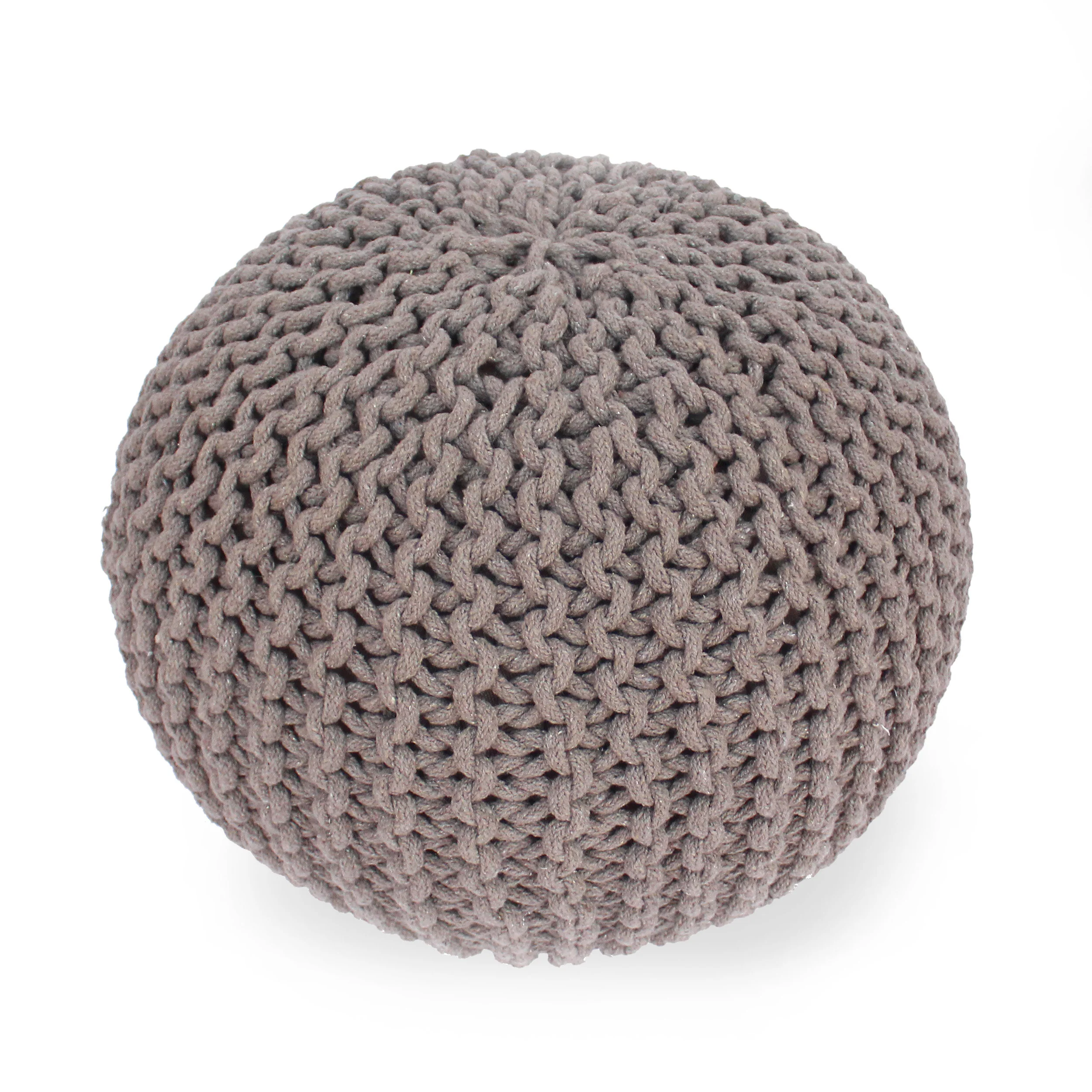 Poona Handcrafted Modern Cotton Pouf - furnishings