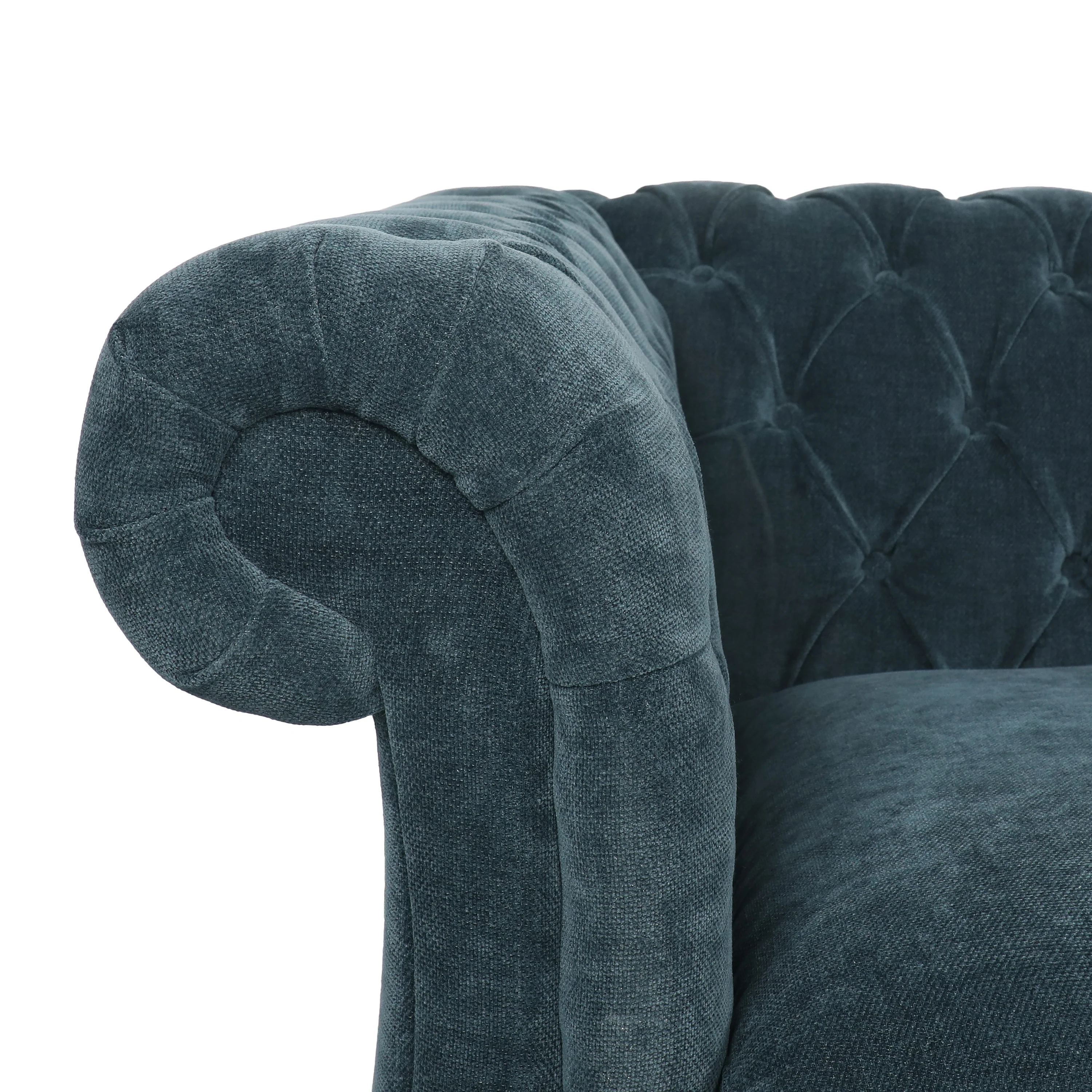 Nystrom Chesterfield Fabric Tufted 3 Seater Sofa - furnishings