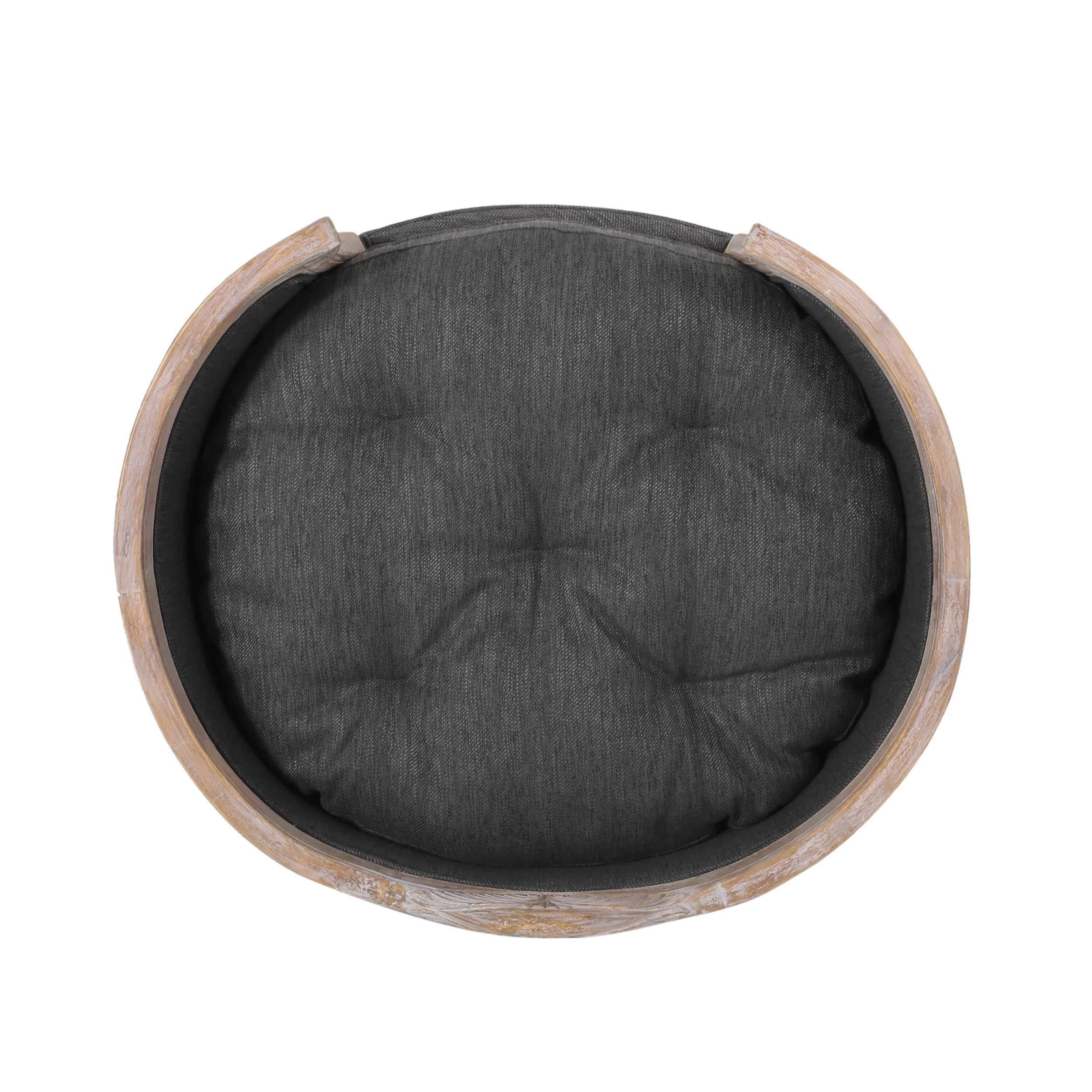 Burgos Contemporary Upholstered Medium Pet Bed with Wood Frame - furnishings