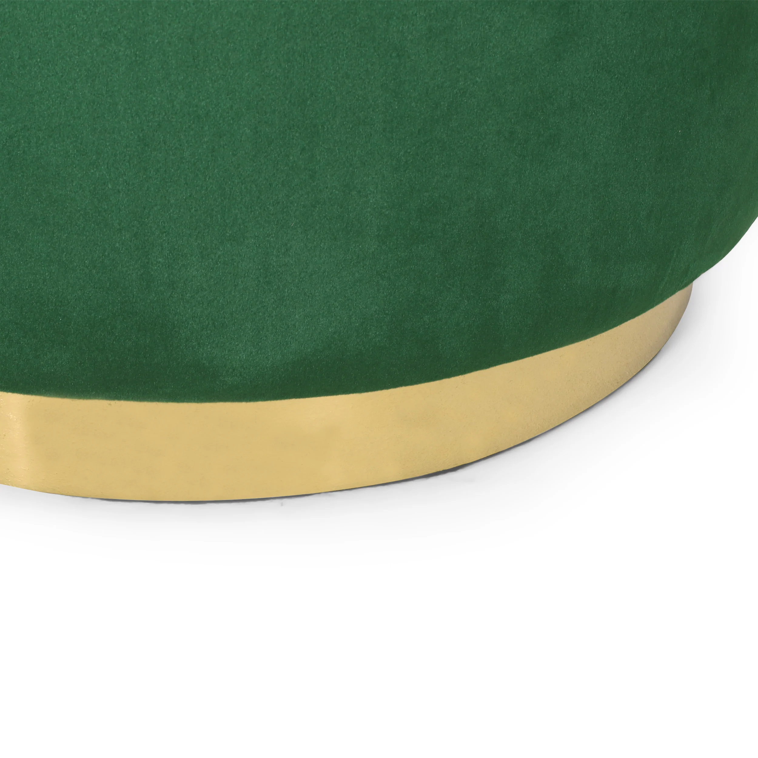 Kile Modern Glam Velvet Swivel Ottoman - furnishings