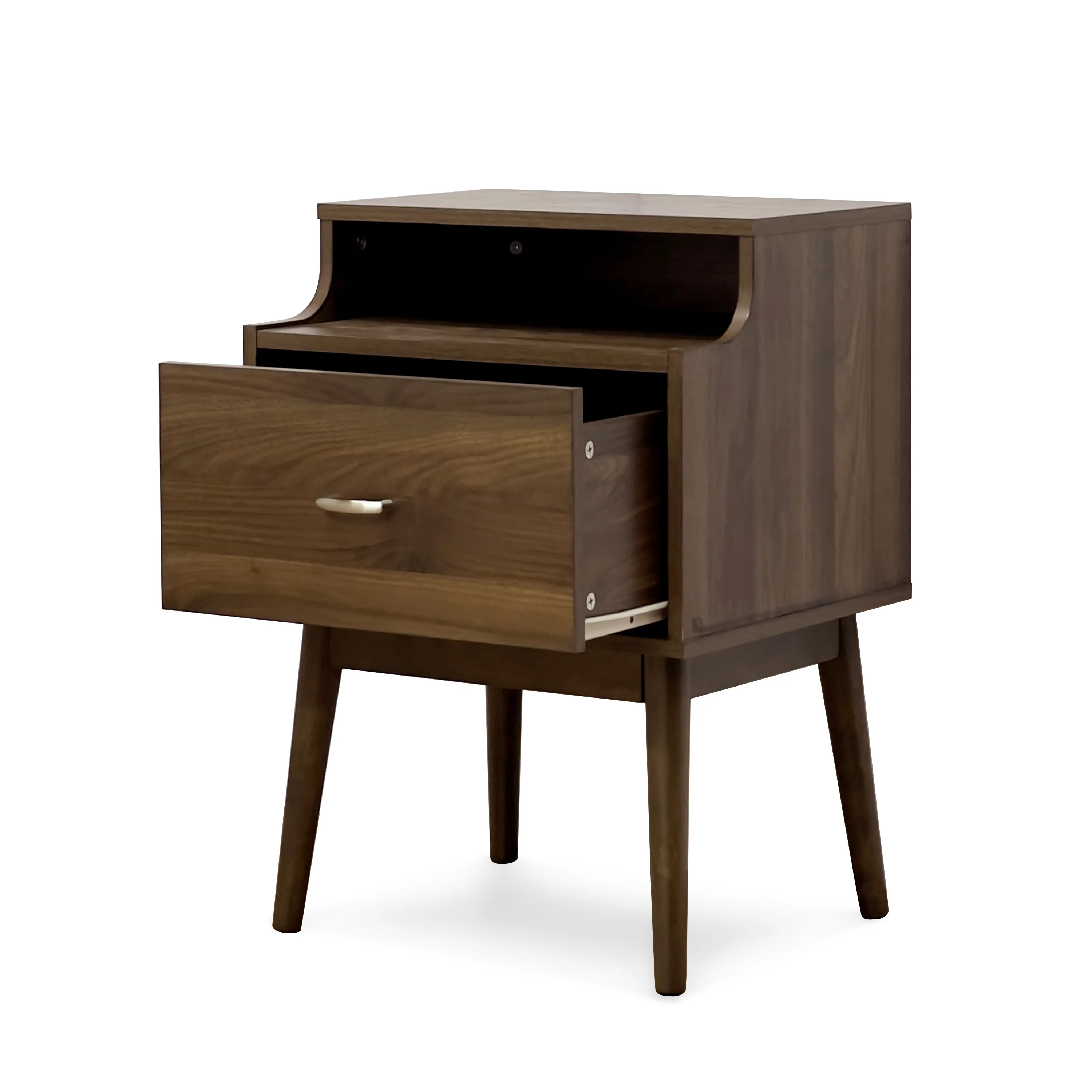 Wilbur Mid Century Wooden 6 Piece Bedroom Set - furnishings