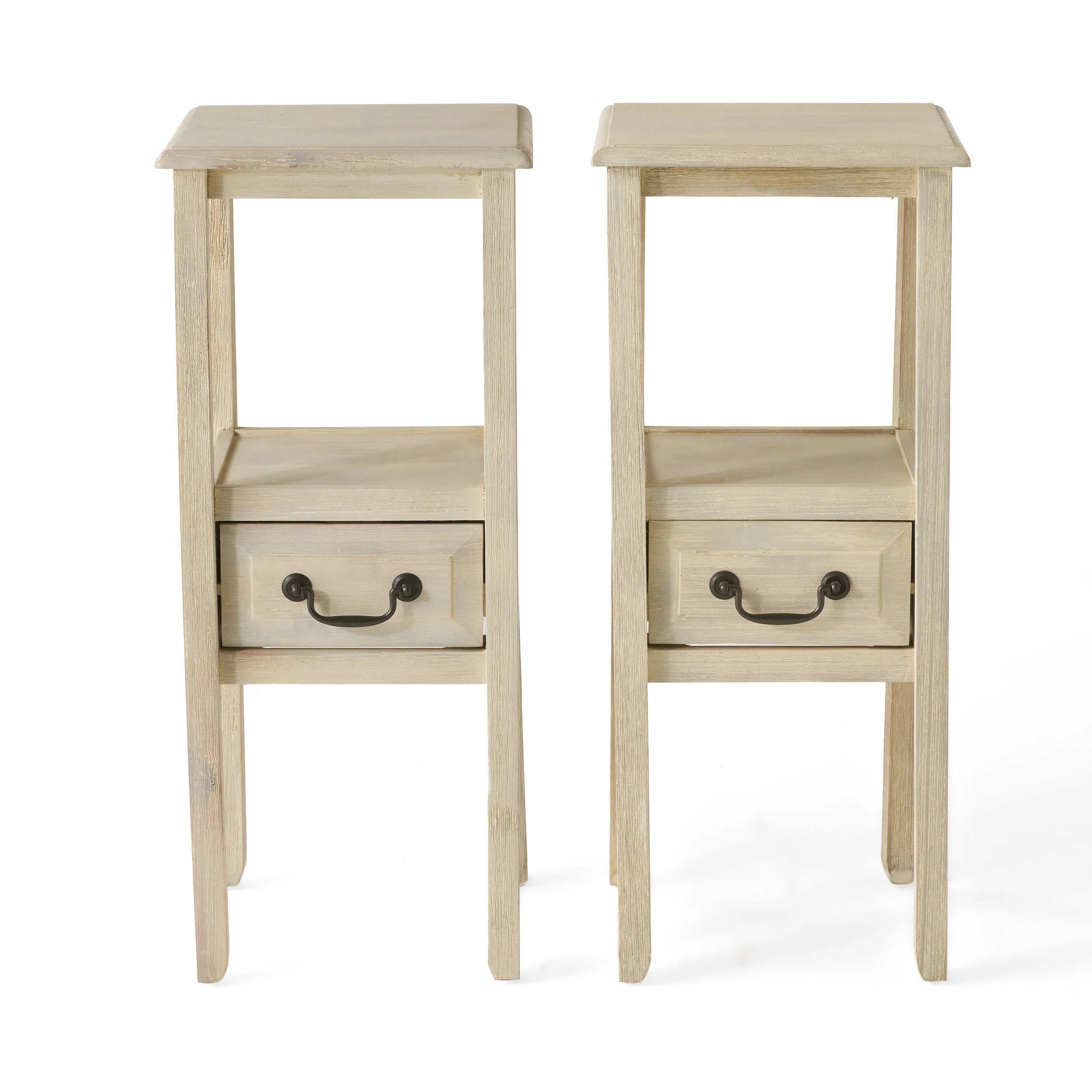Noah Weathered Accent Table w/ Bottom Drawer - furnishings