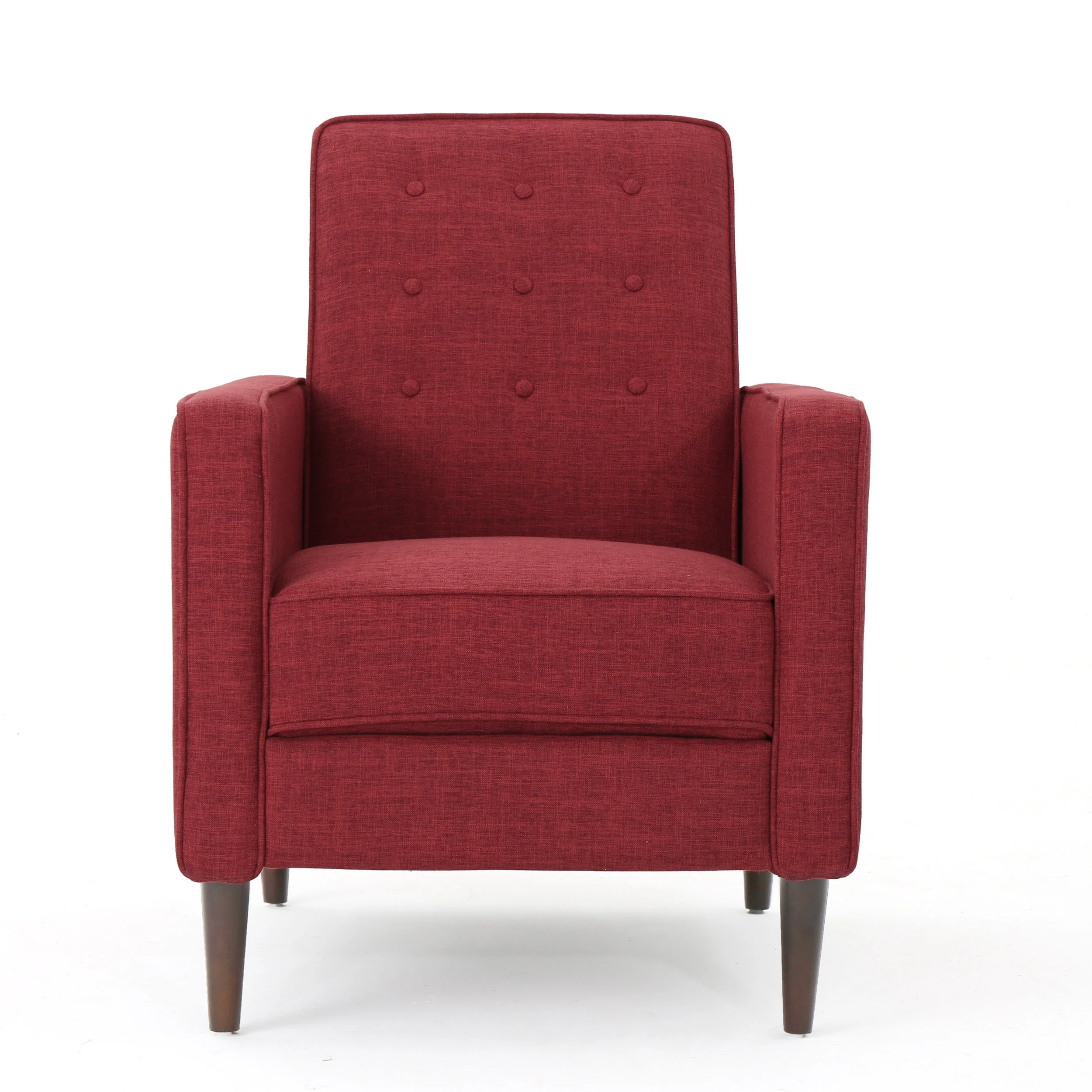 Mason Mid-Century Modern Tufted Back Fabric Recliner - furnishings