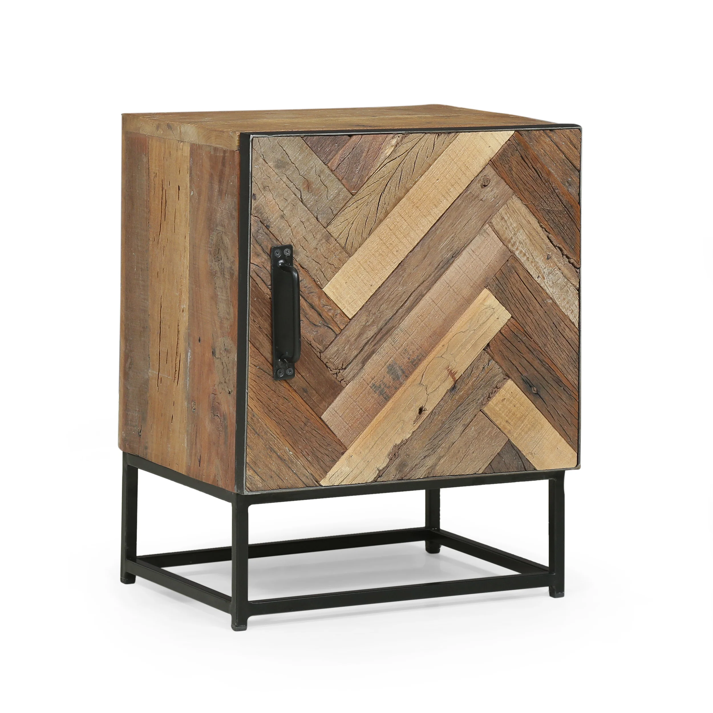 Chipper Handcrafted Boho Wooden Nightstand - furnishings