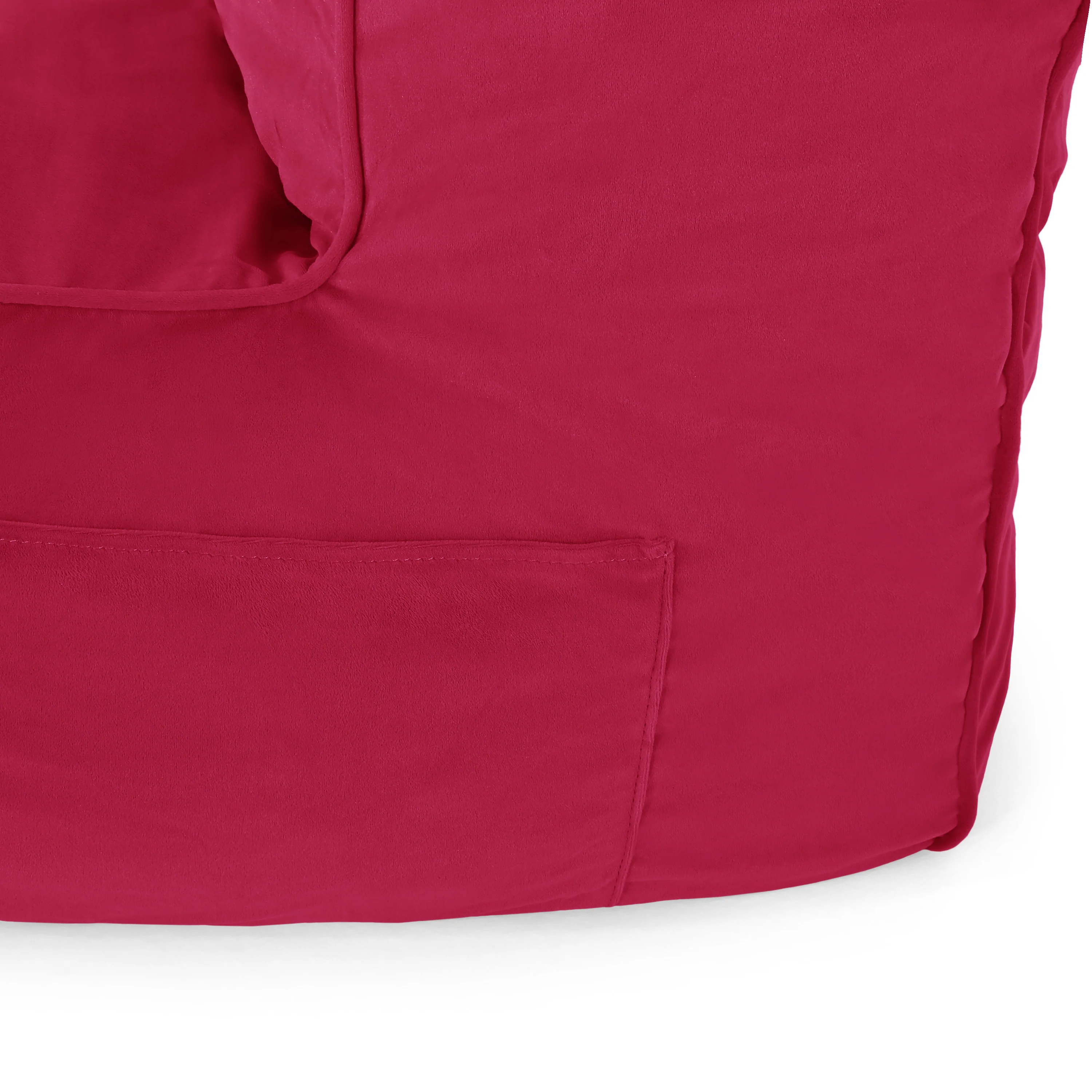 Caraway Modern Velvet Bean Bag Chair - furnishings