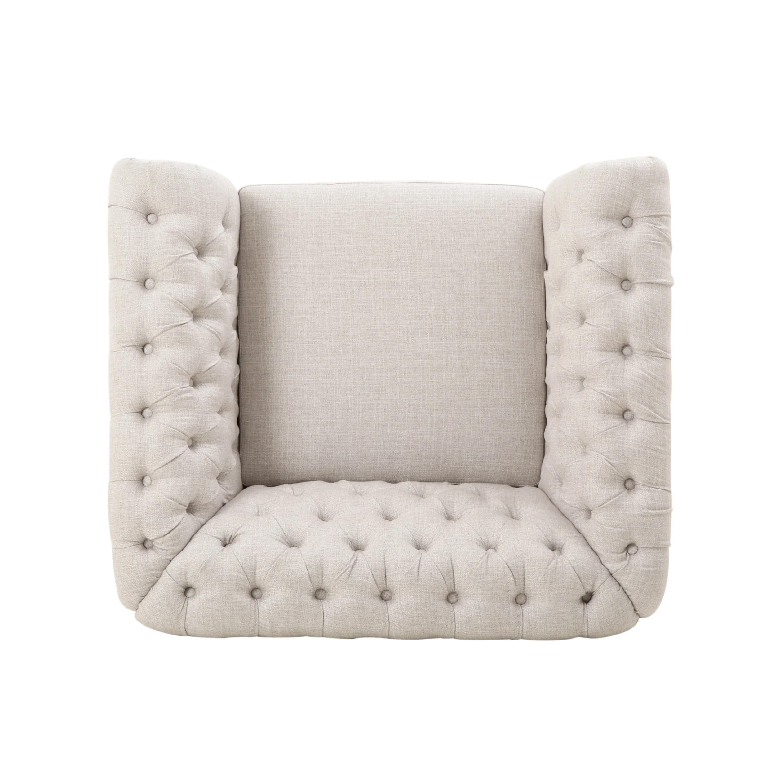 Galilea Chesterfield Fabric Club Chair - furnishings