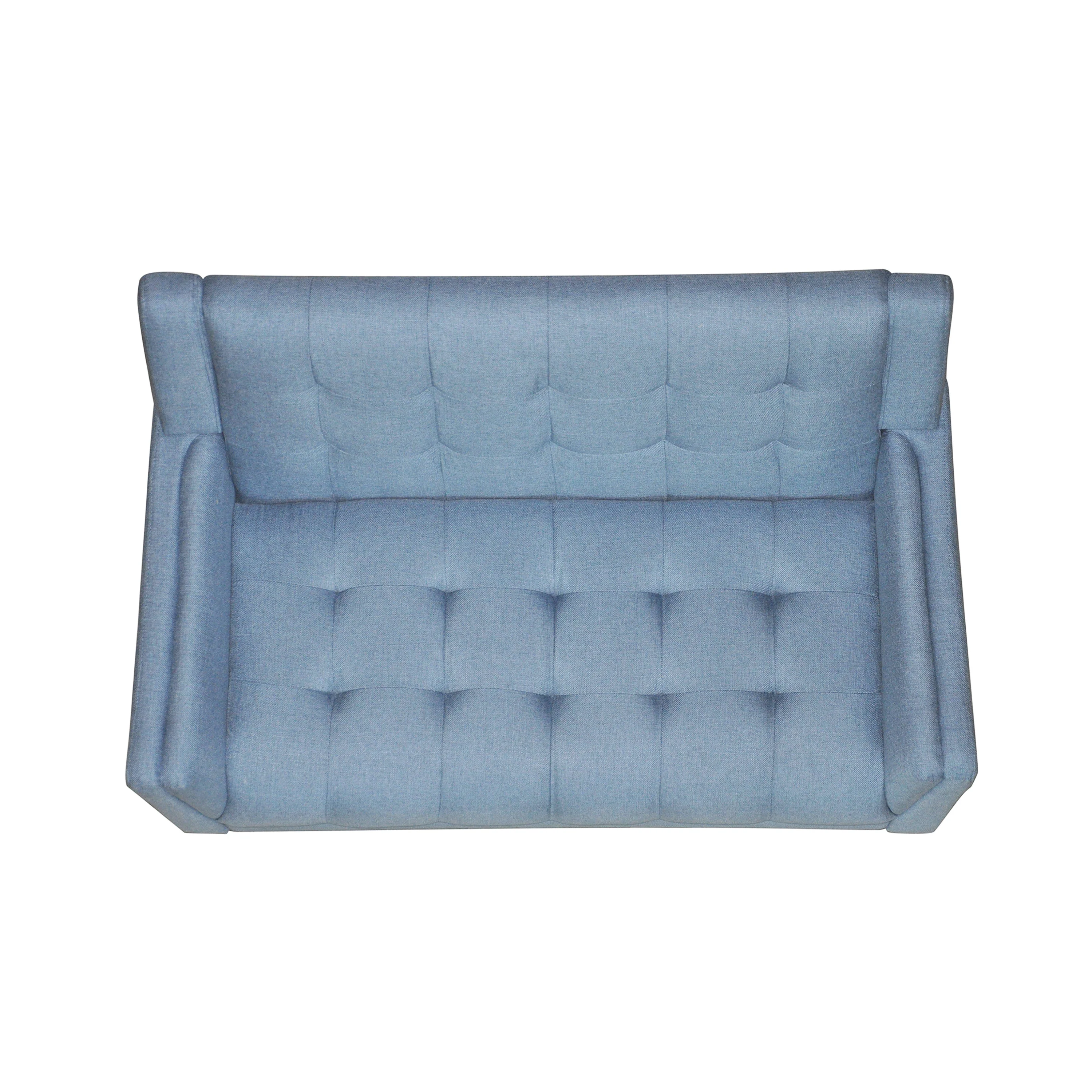 Anvith Mid Century Modern Fabric Loveseat - furnishings