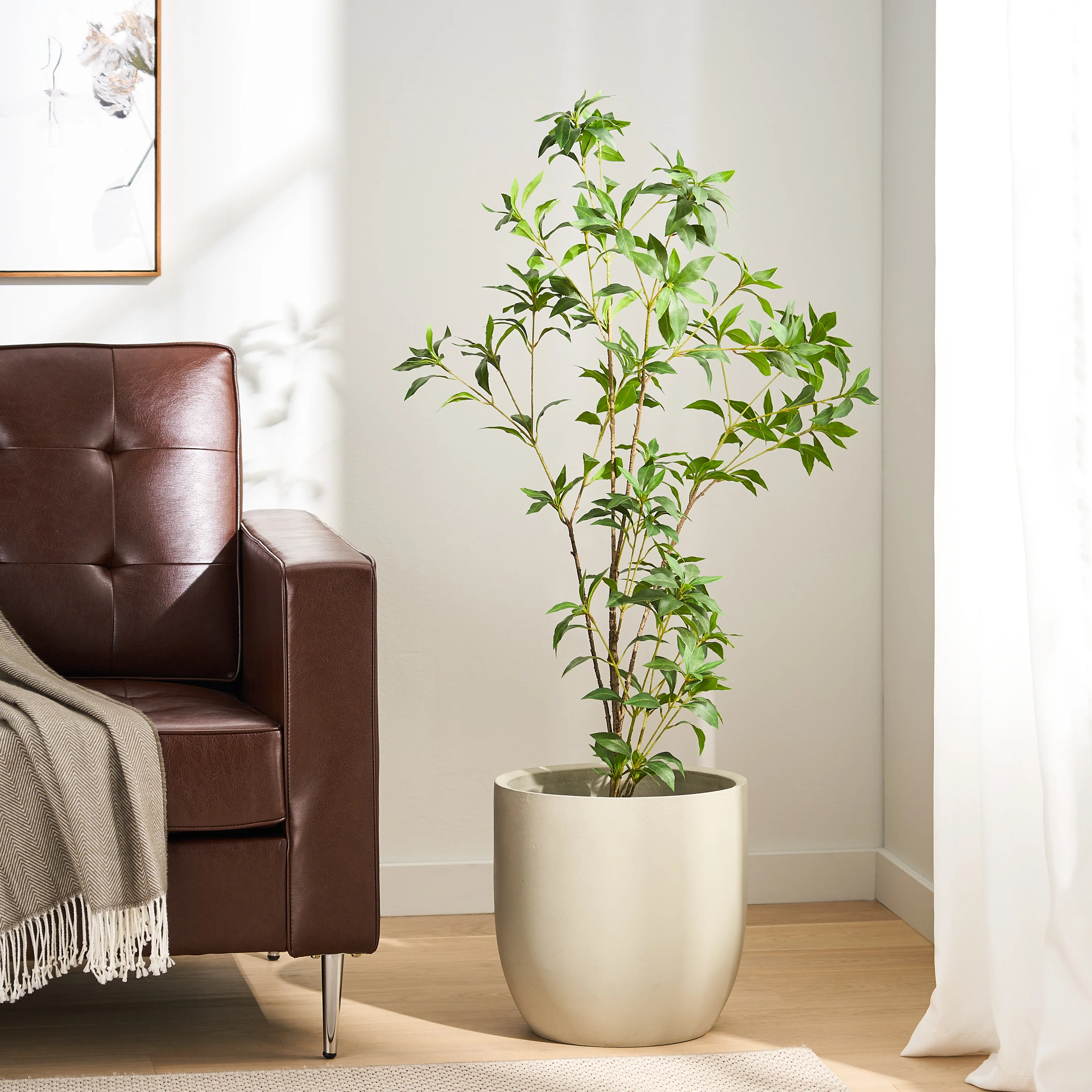 Purling Artificial Pieris Tree - furnishings