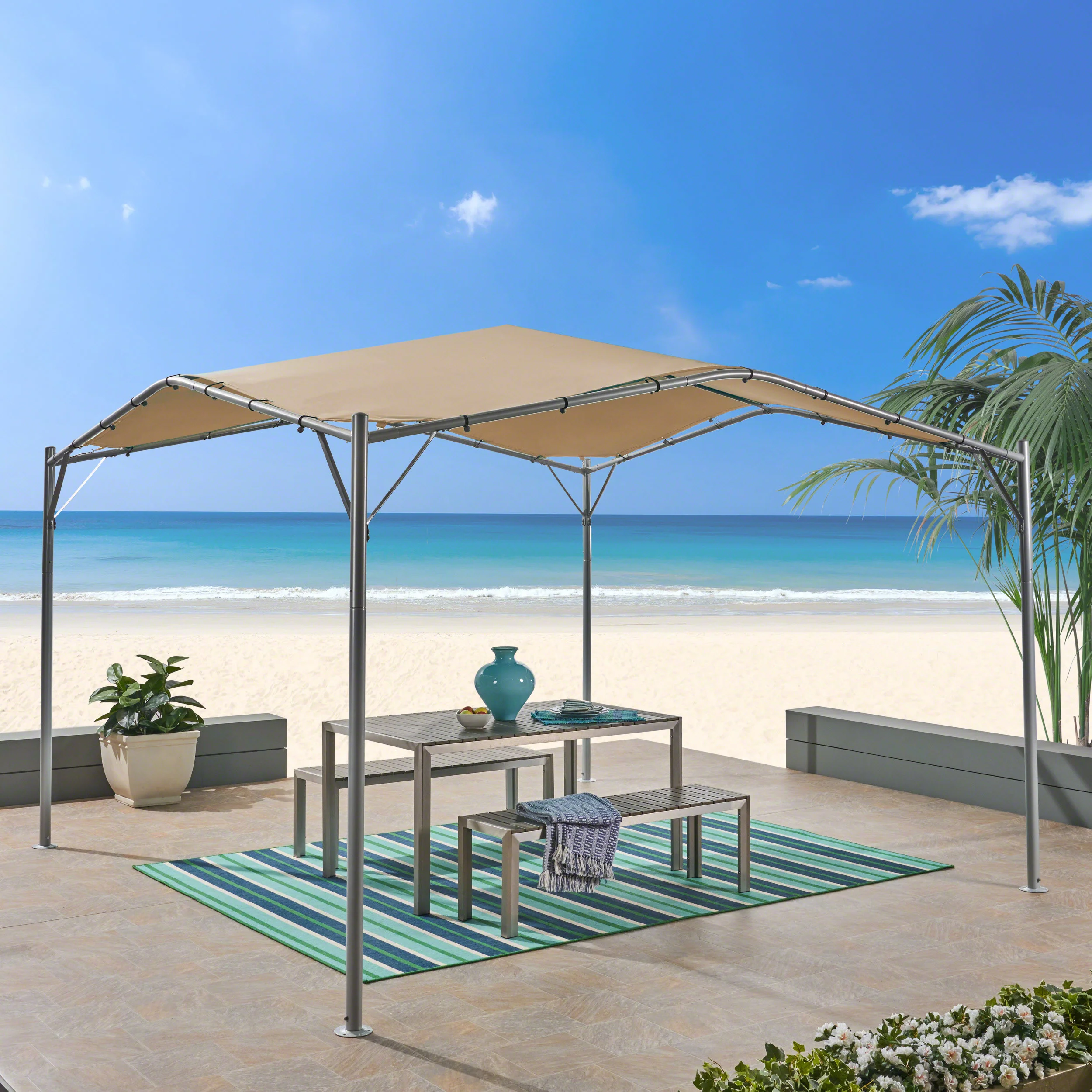 Tate Outdoor 12 x 12 Foot Canopy - furnishings