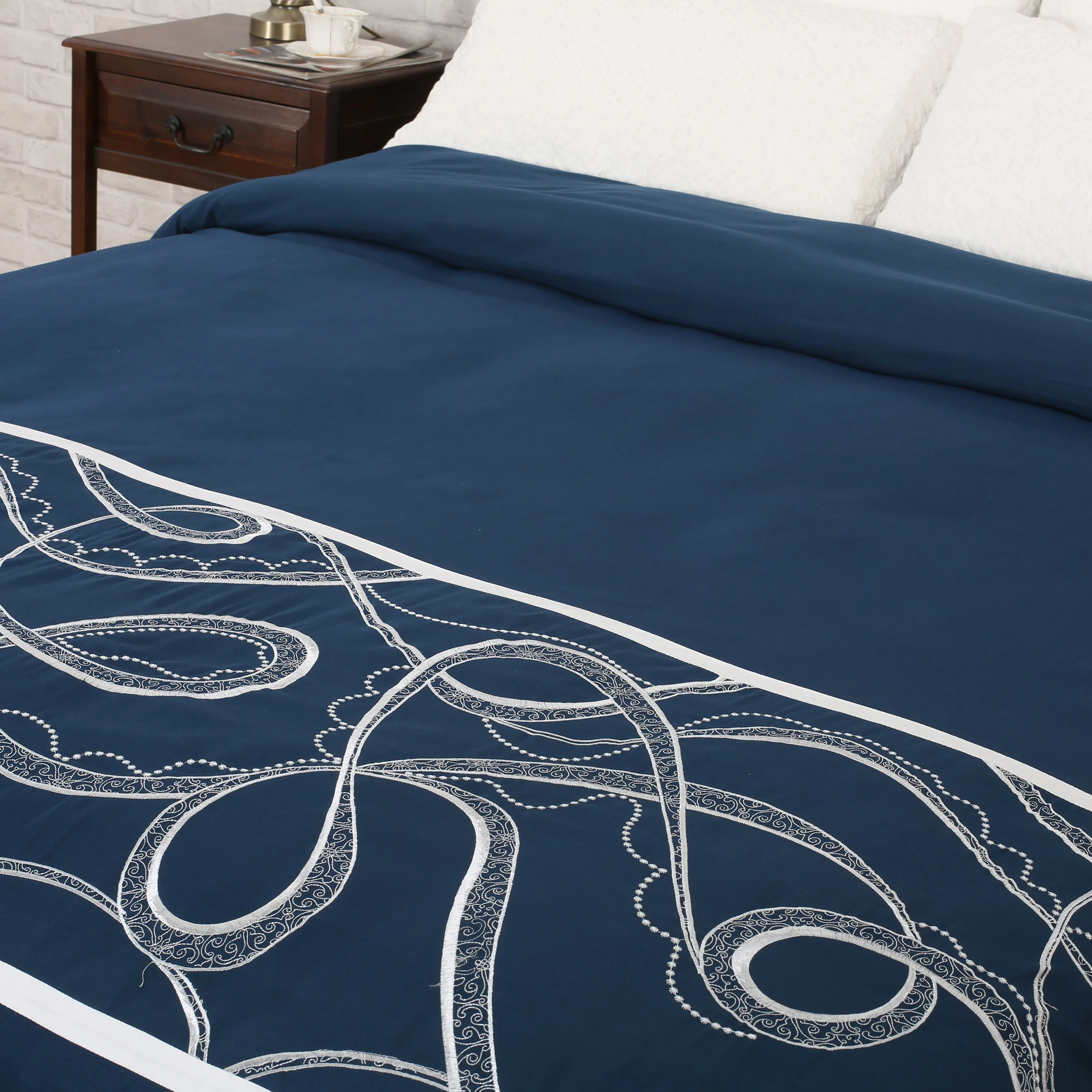 Charli Queen Size Fabric Duvet Cover - furnishings