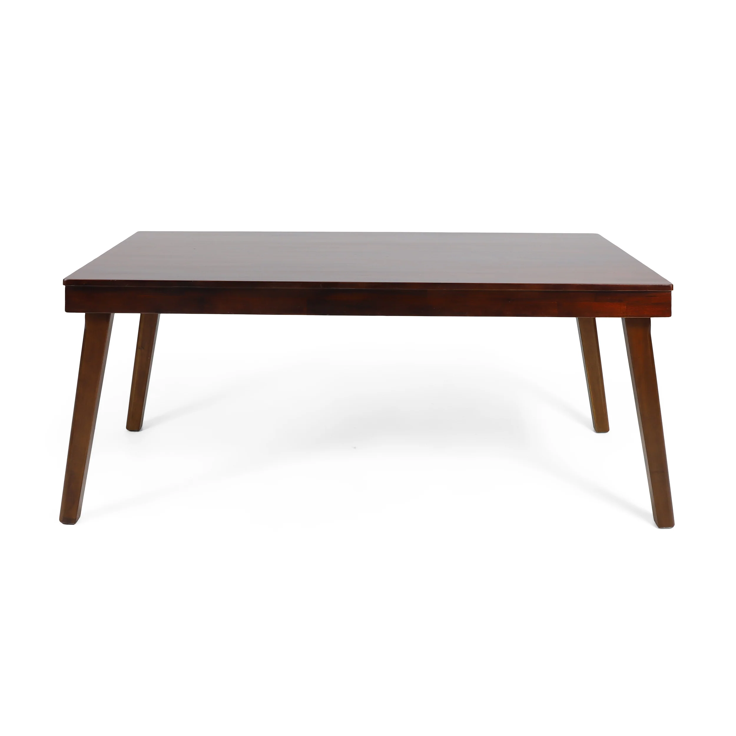 Salvador 3pc Mahogany Stained Wood Table and Bench Dining Set - furnishings